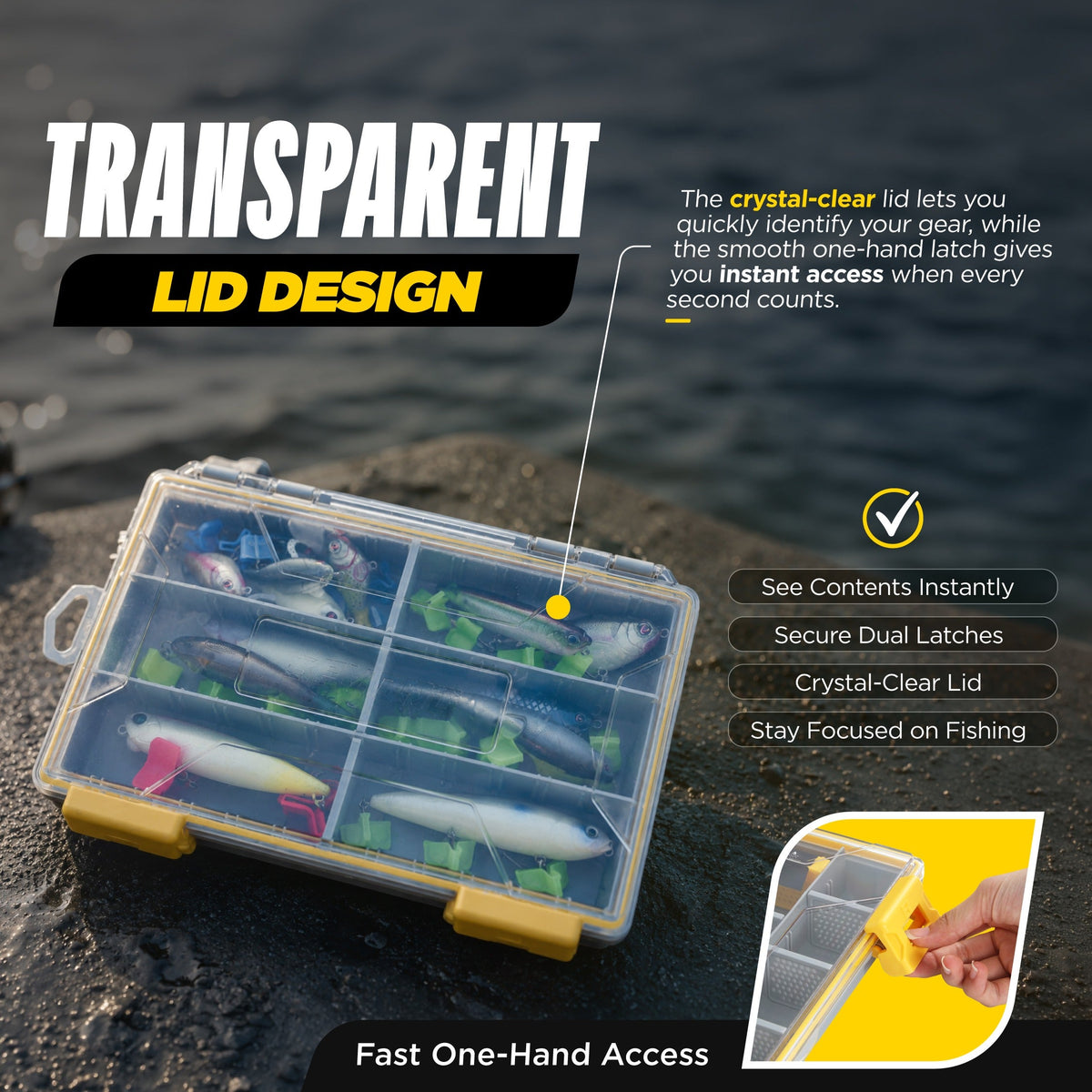 Beyond Fishing DryLock Waterproof Tackle Box