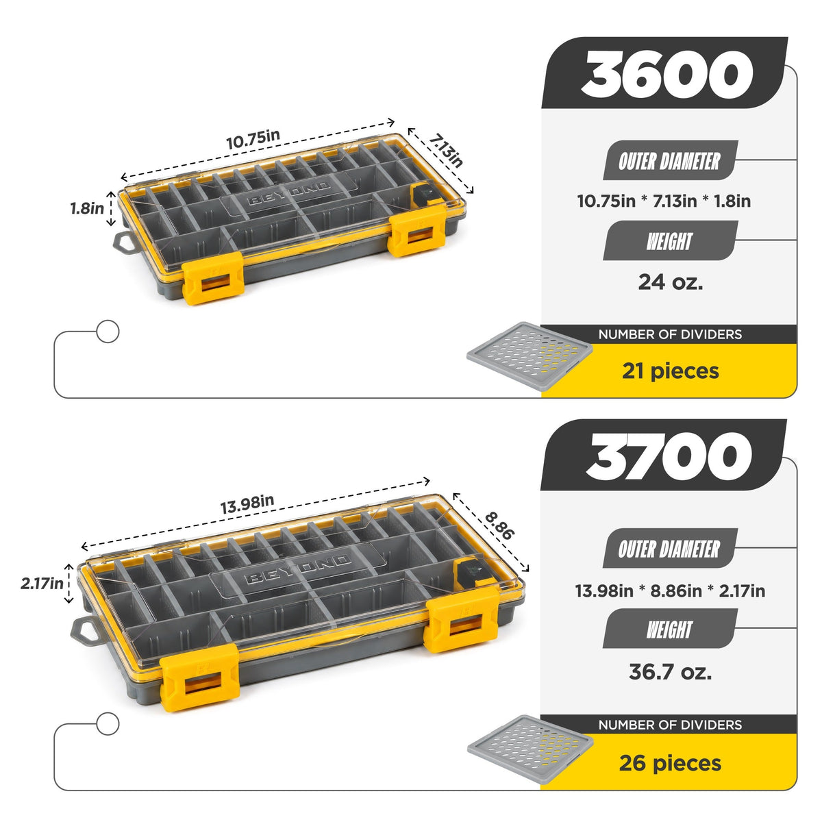 Beyond Fishing DryLock Waterproof Tackle Box
