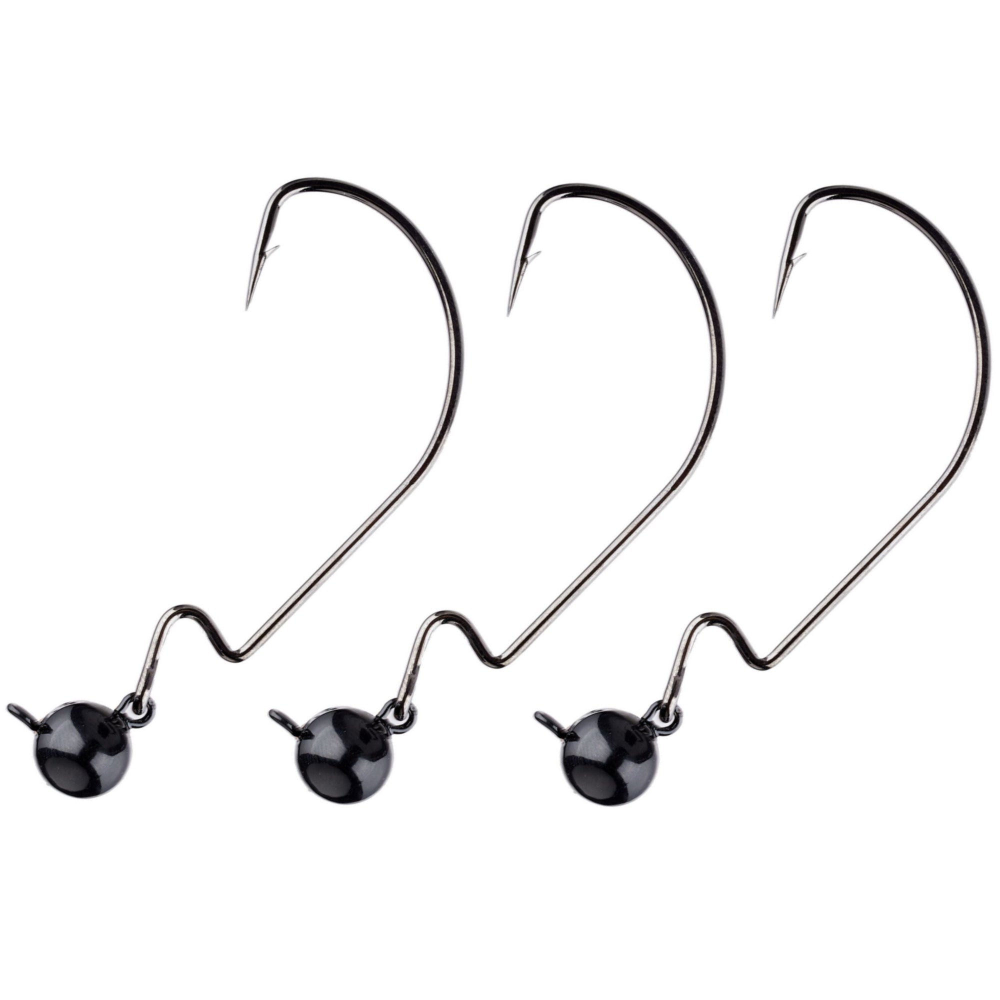 swinging hook football jig heads for bass fishing
