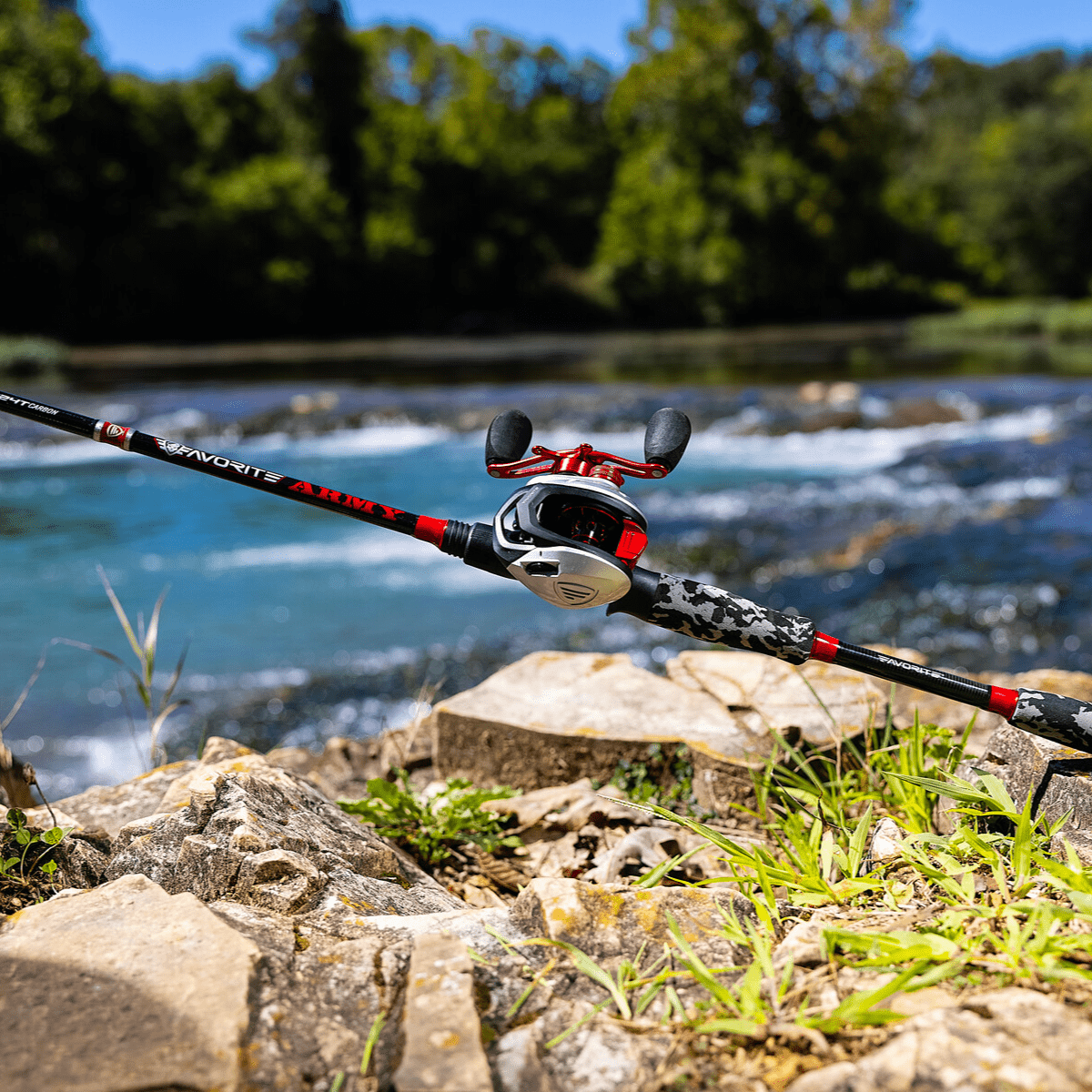 Favorite Army baitcasting rod and ARM100HG reel combo