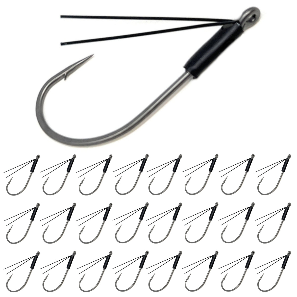 Reaction Tackle Wacky &amp; Neko Hooks – 25 Pack