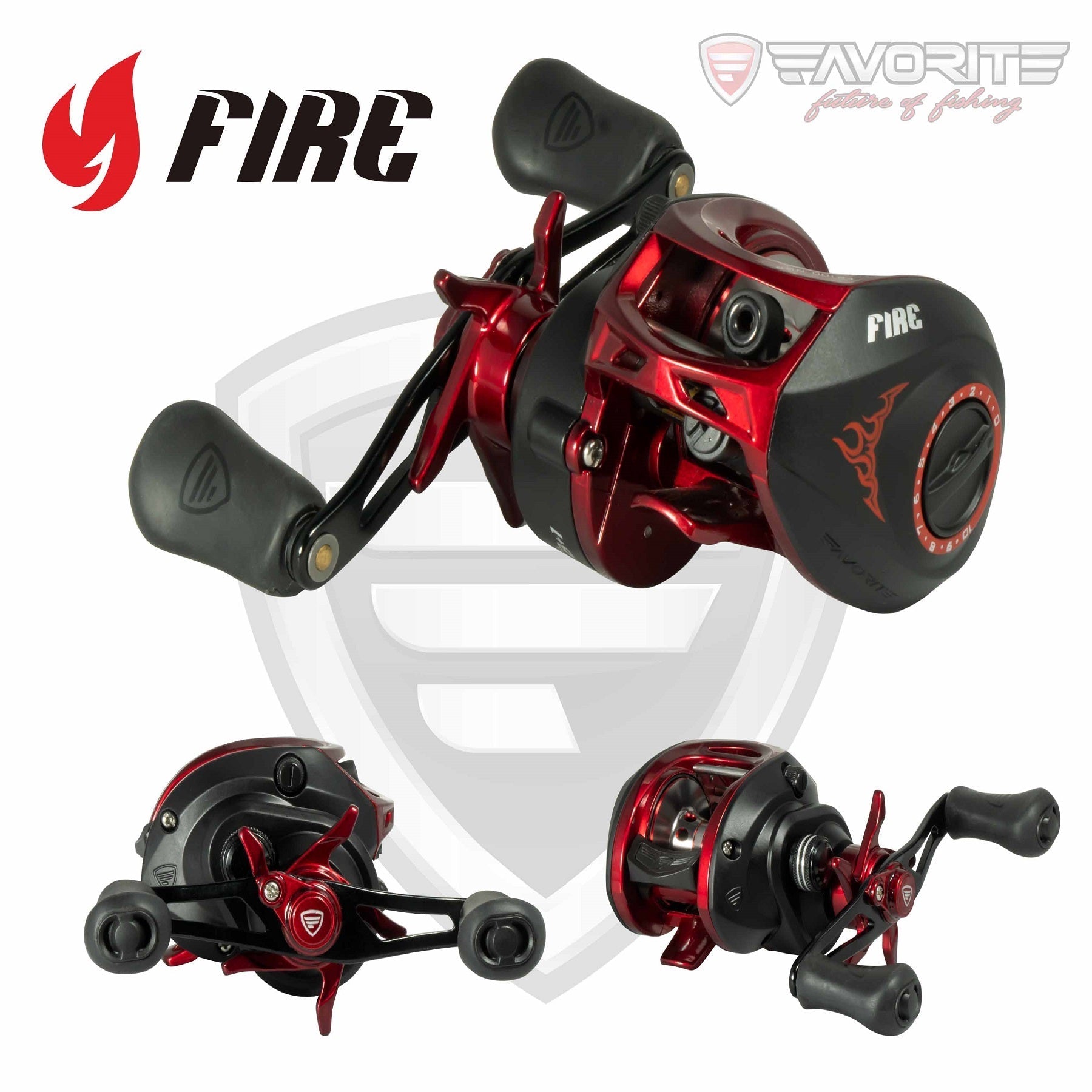Favorite Fire Casting Reel lightweight carbon composite body