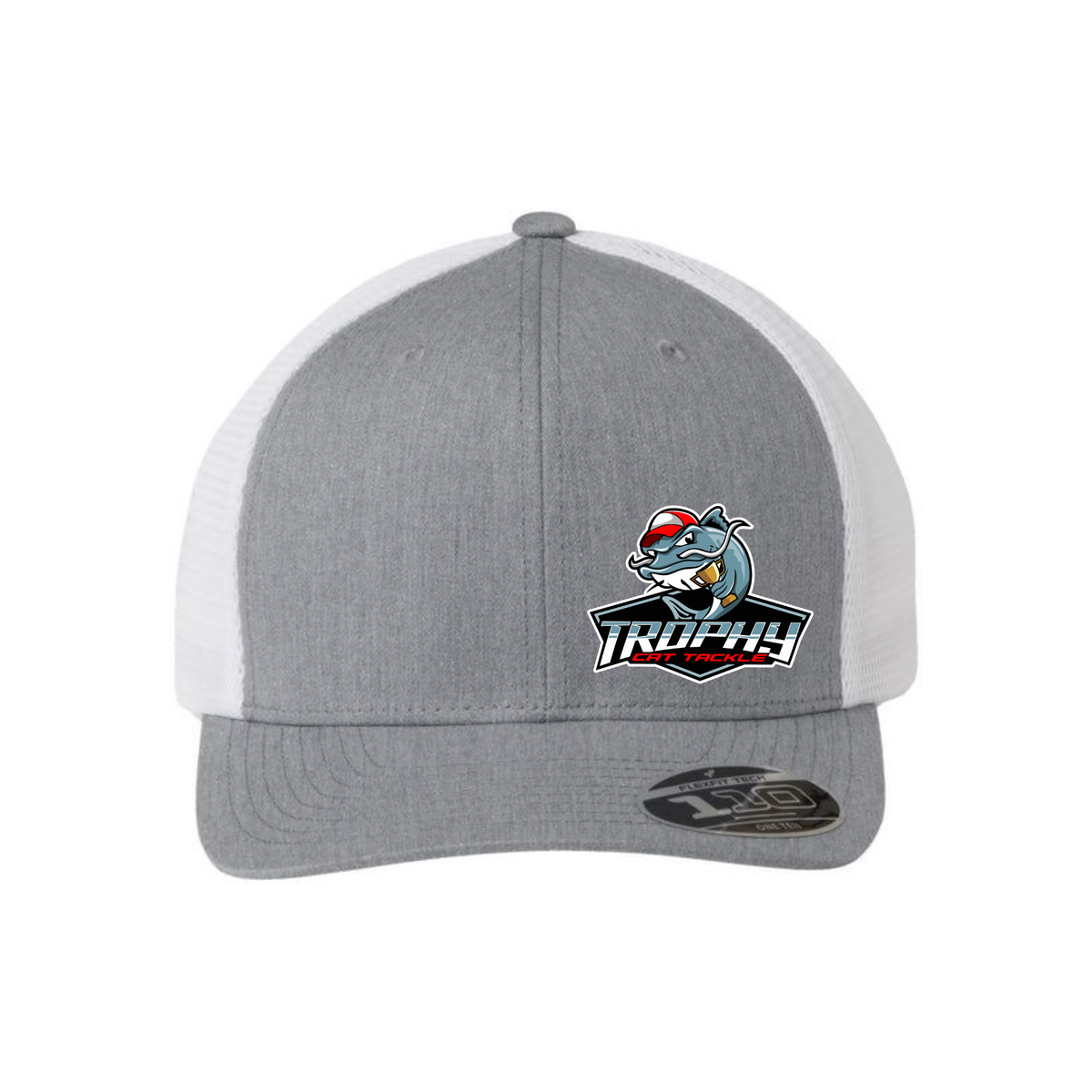 Trophy Cat Grey/White Richardson 112 Snapback Trucker Hat