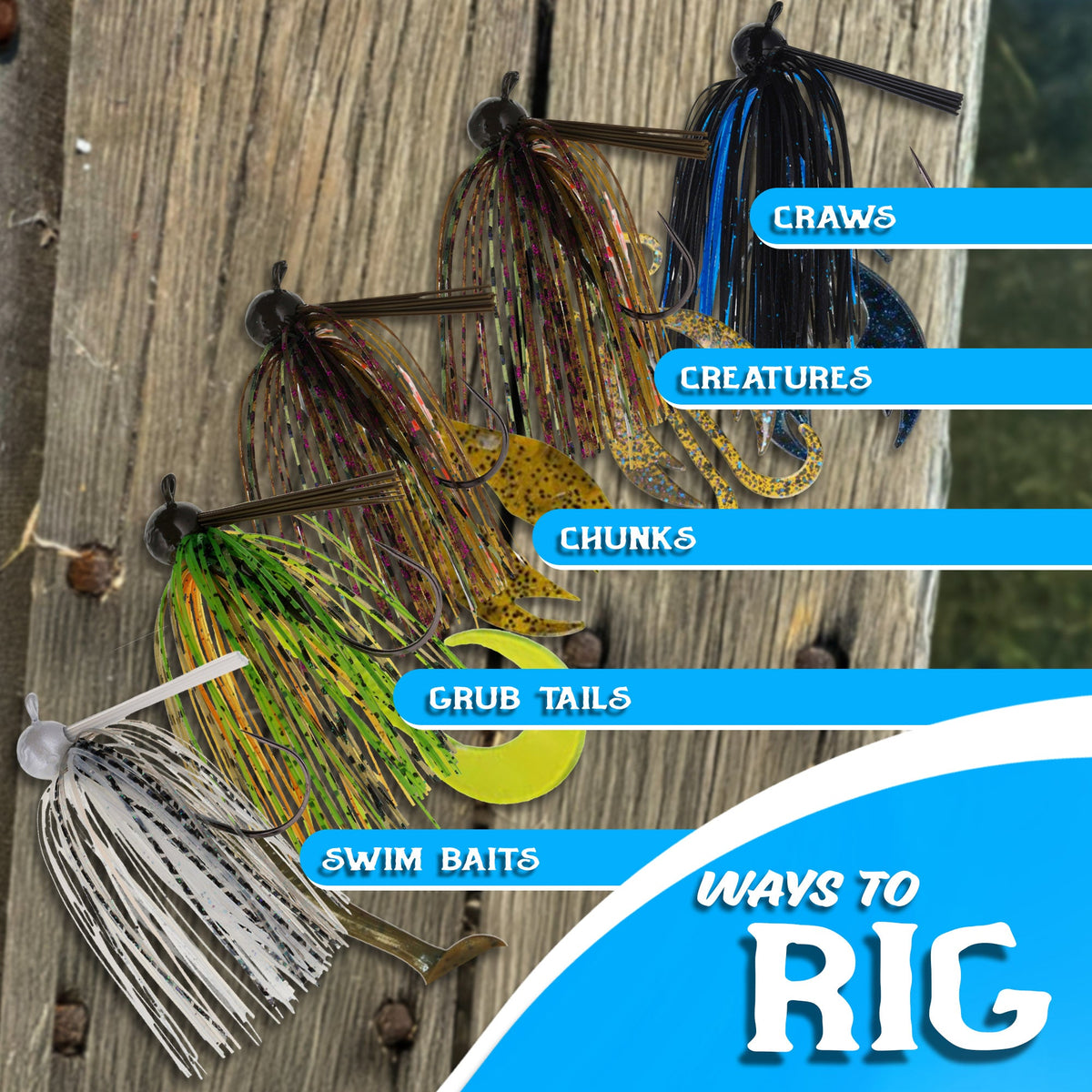 Reaction Tackle Lead Football Jigs (3-Pack)