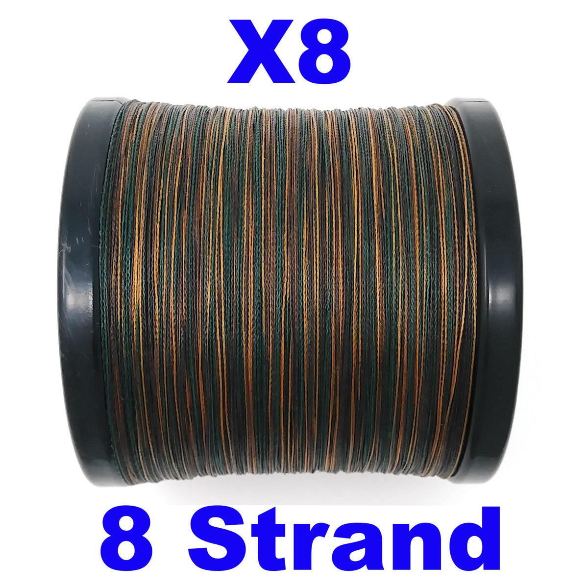 Reaction Tackle X8 Braided Fishing Line – Green Camo