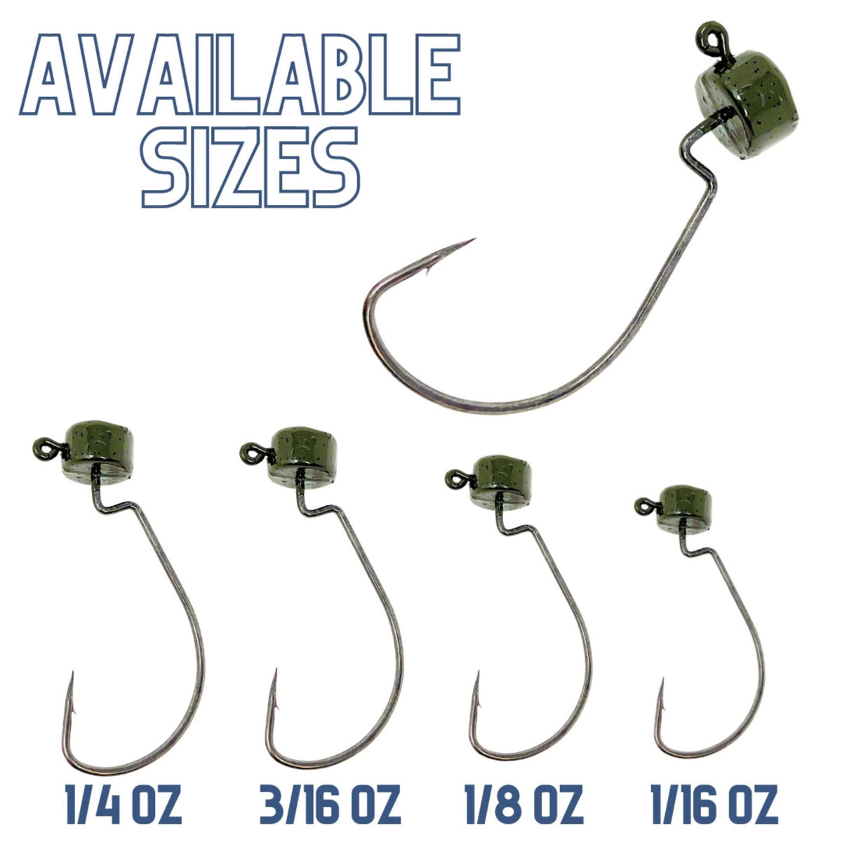 Reaction Tackle Lead Ned Rig Shroom Jigs – 25 Pack
