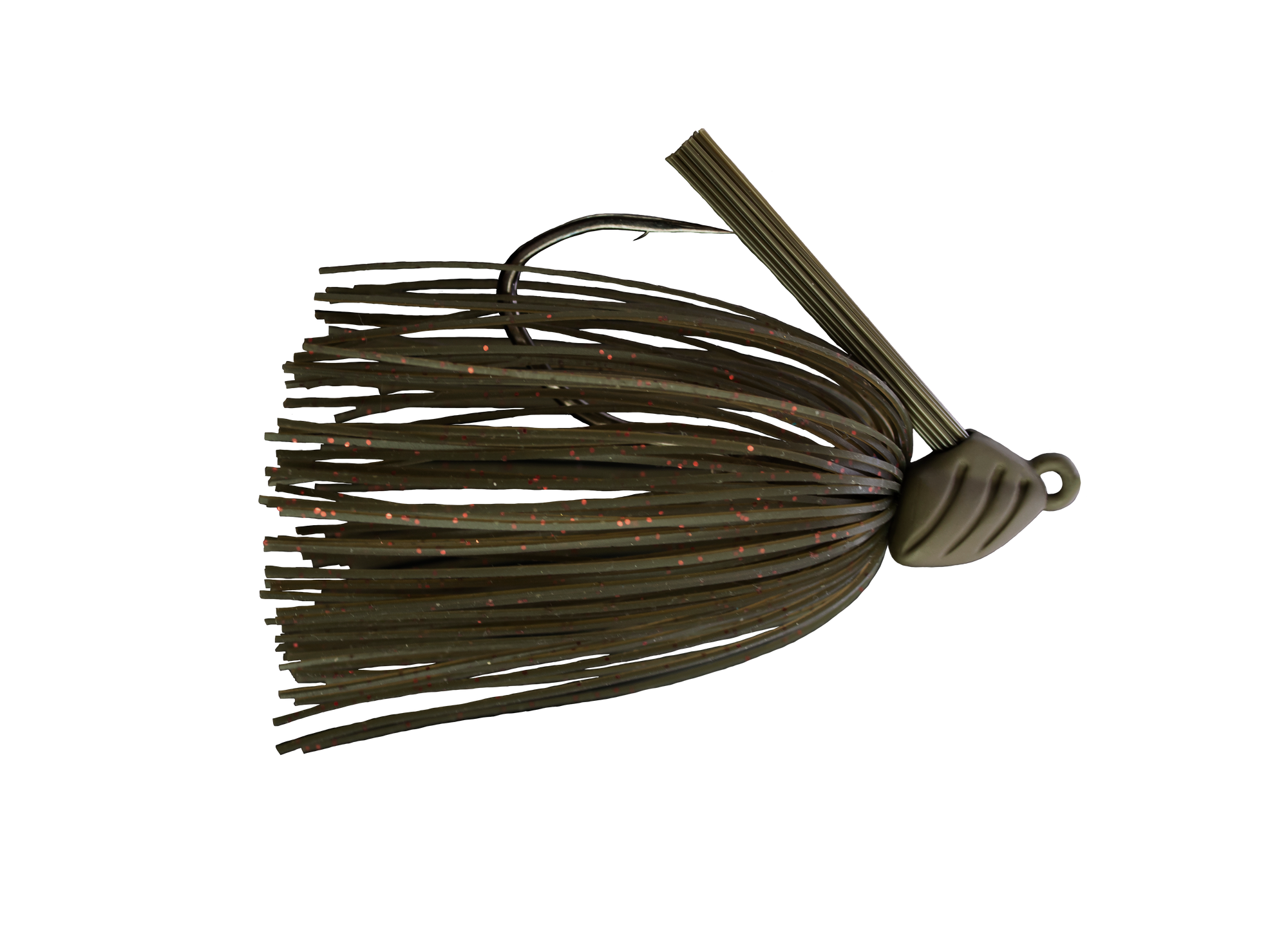Green Pumpkin Red Juggernaut heavy-cover bass jig