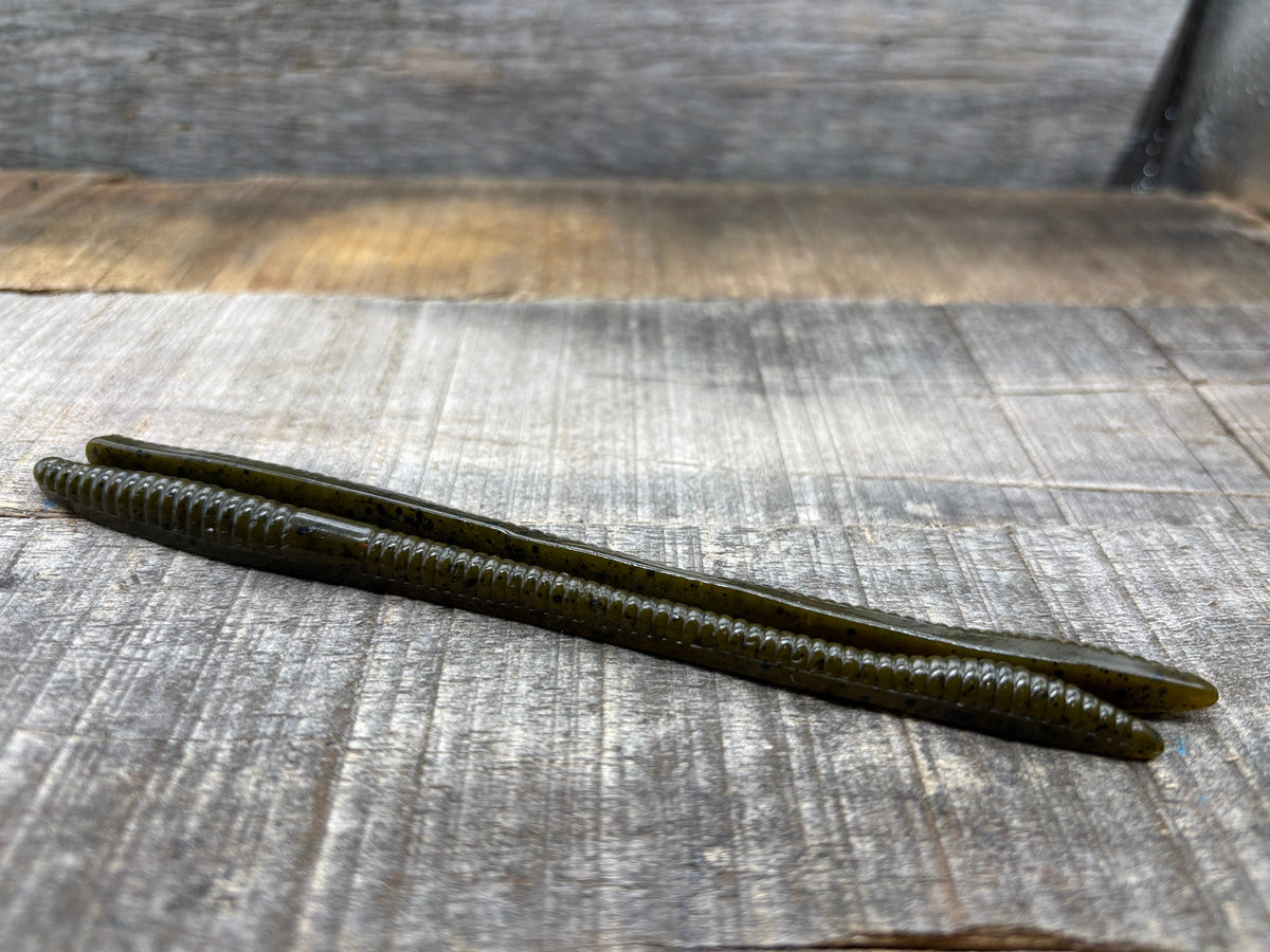 V & M Baits Slim Wild 6.5" Straight Tailed Worm