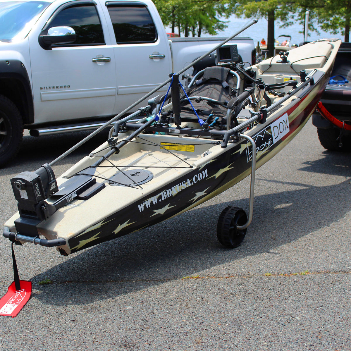 Boonedox Groovy Landing Gear Kayak Cart - Pro Angler Kit