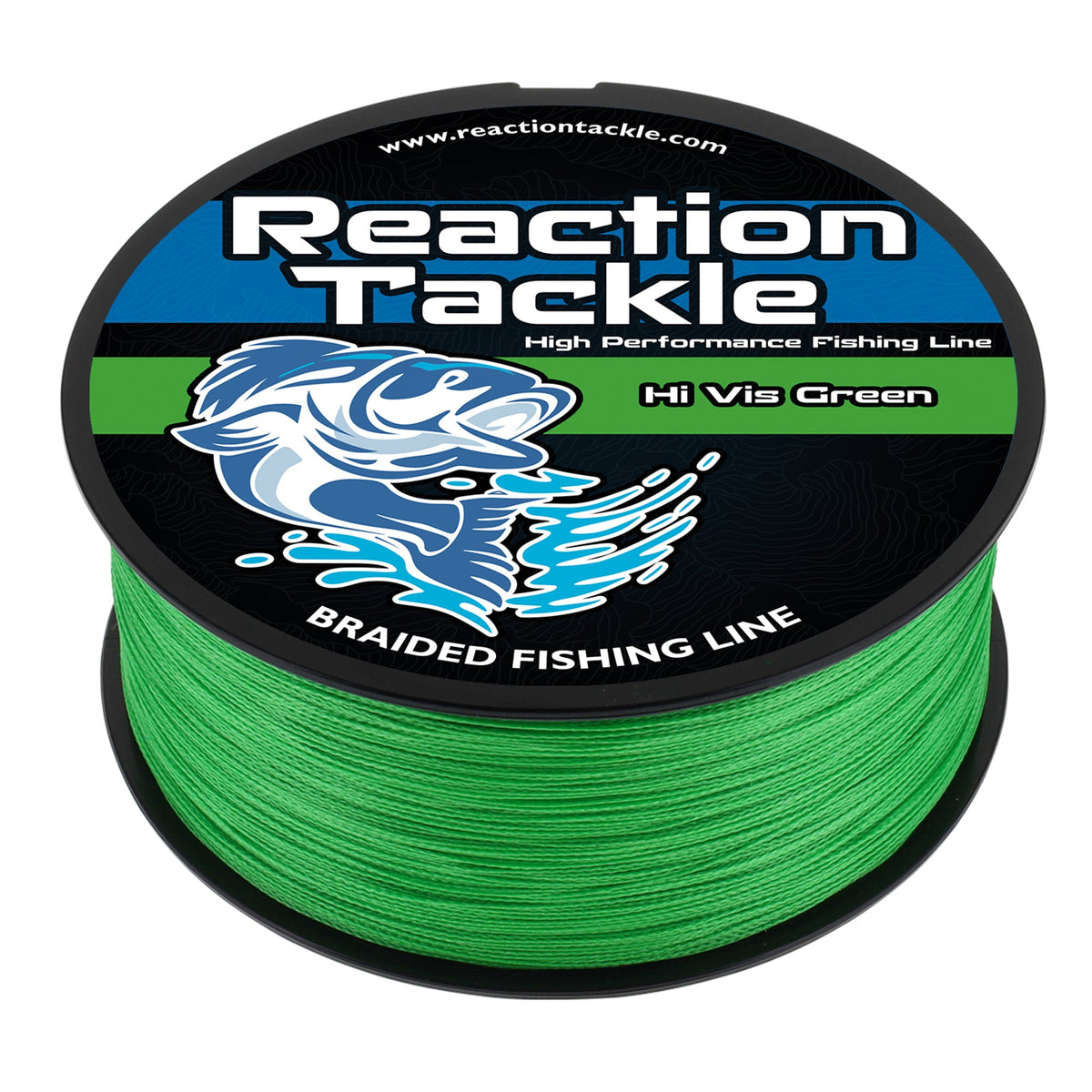 Reaction Tackle Braided Fishing Line – Hi-Vis Green