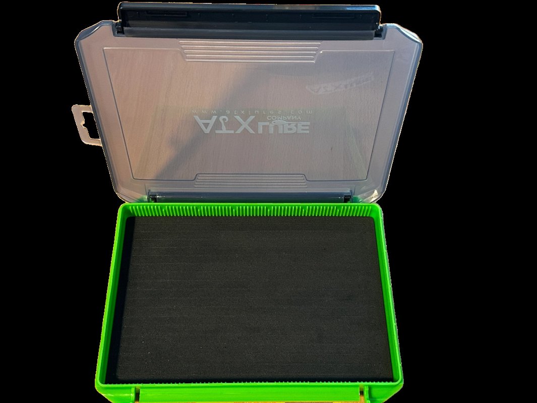 atx lures pro foam box xl slotted lure organizer