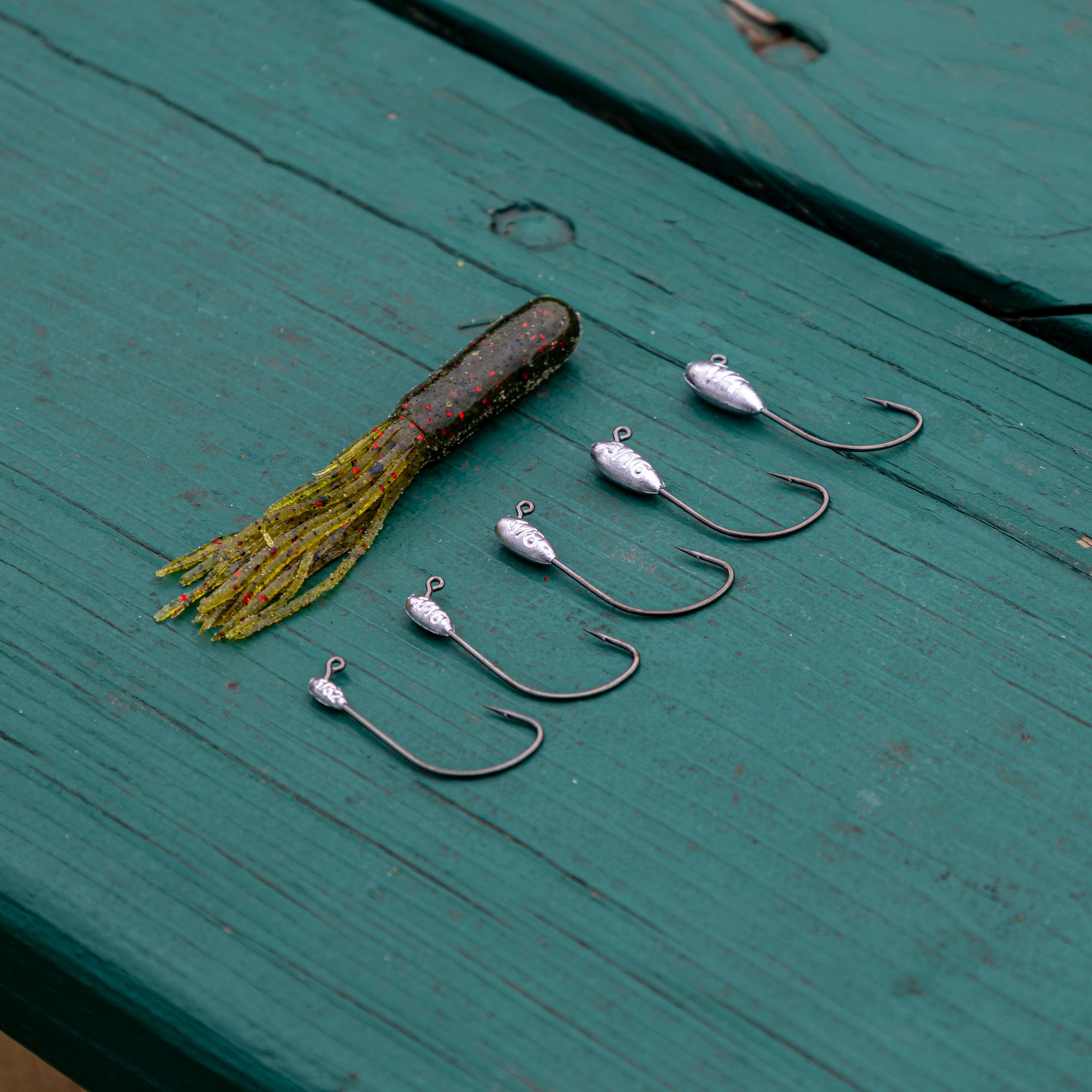 lead tube jig head sensitive bass trout crappie