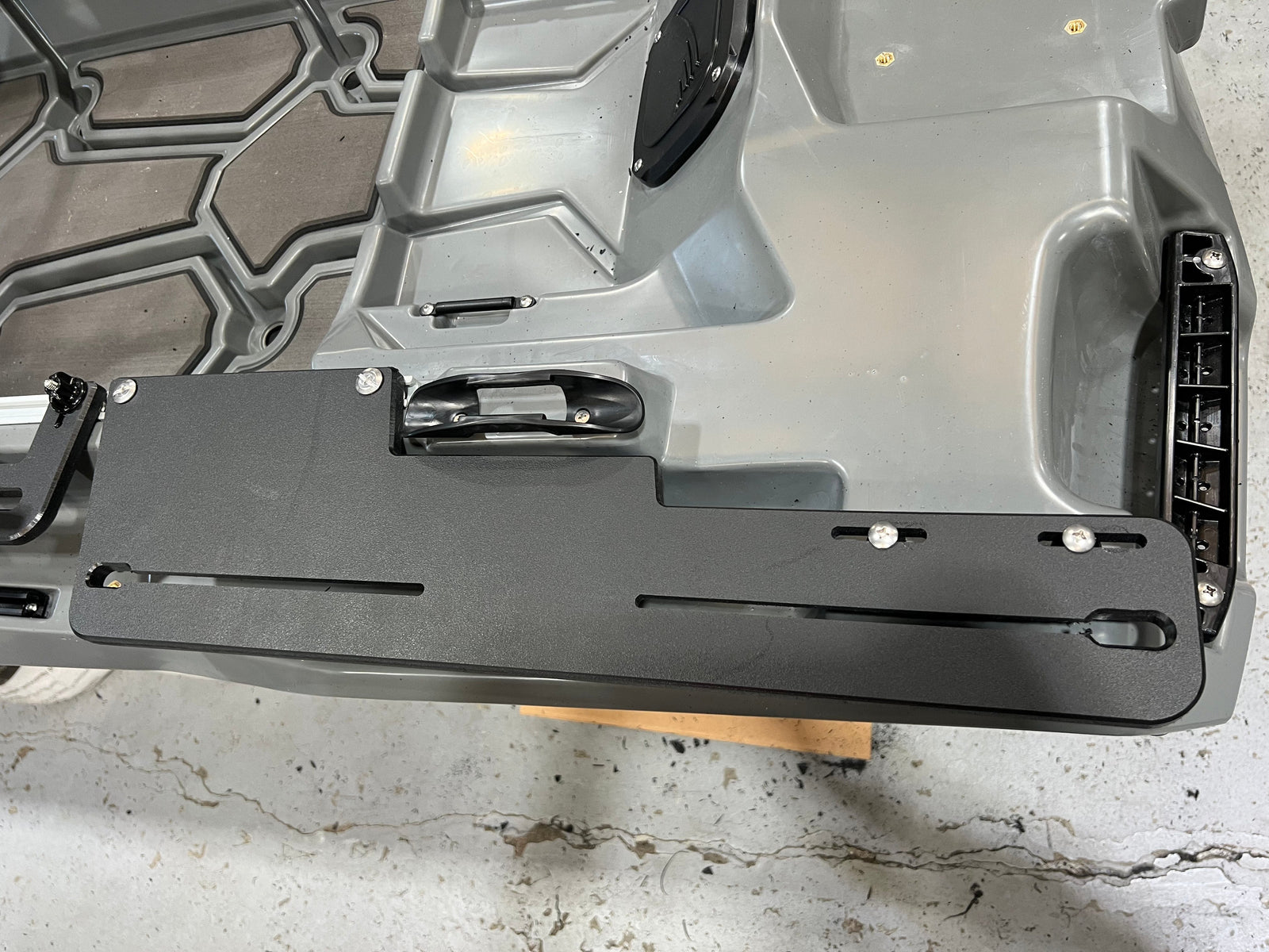 kayak rigging accessory plate for XTR series