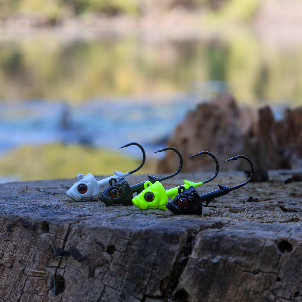 Reaction Tackle Lead Fish Head Swimbait Jigs - 5-PACK
