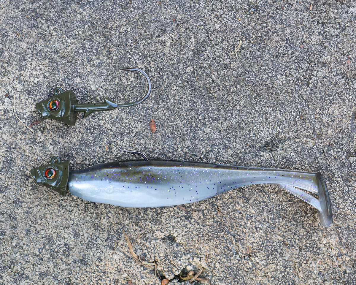Reaction Tackle Lead Fish Head Swimbait Jigs - 5-PACK
