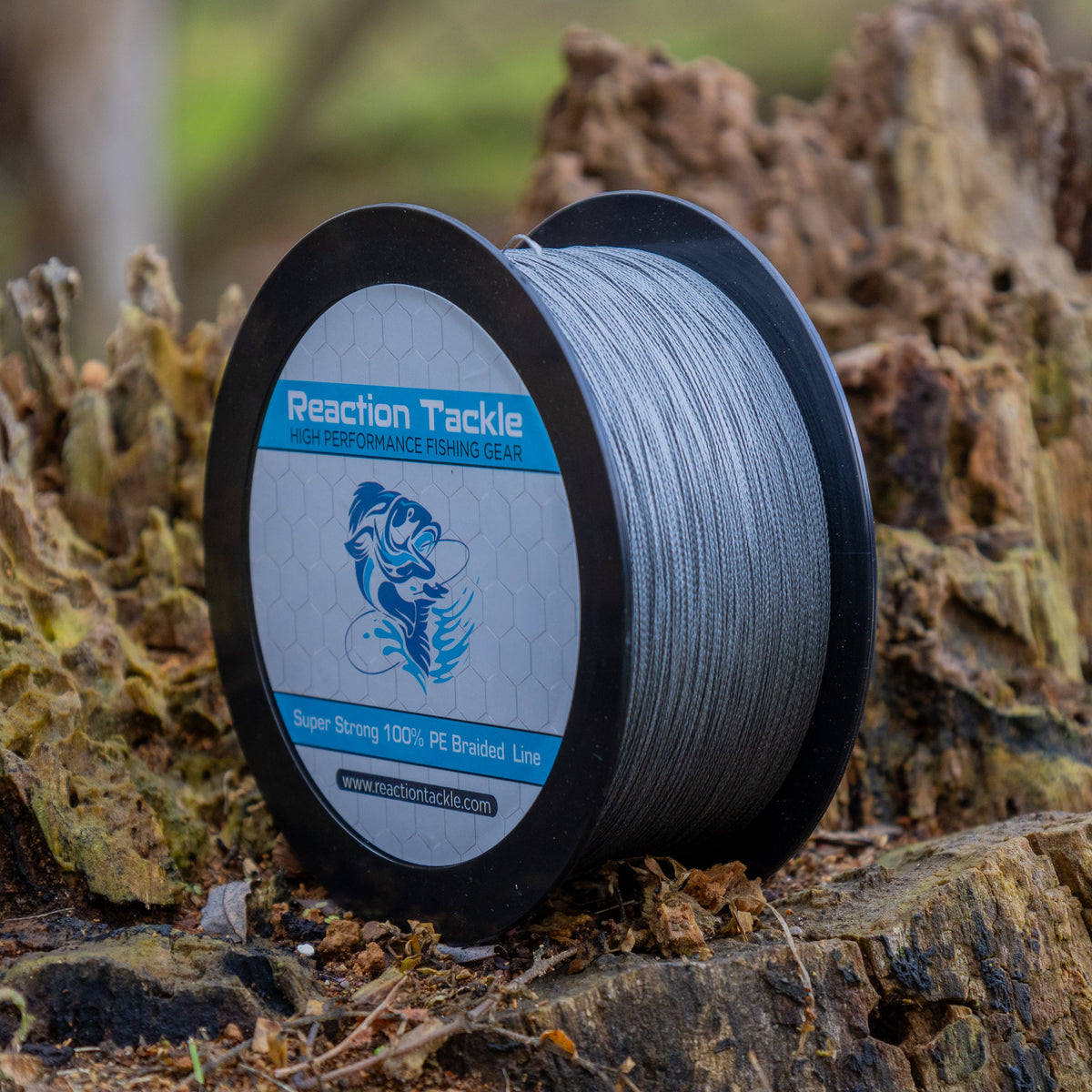 Reaction Tackle Braided Fishing Line – Gray