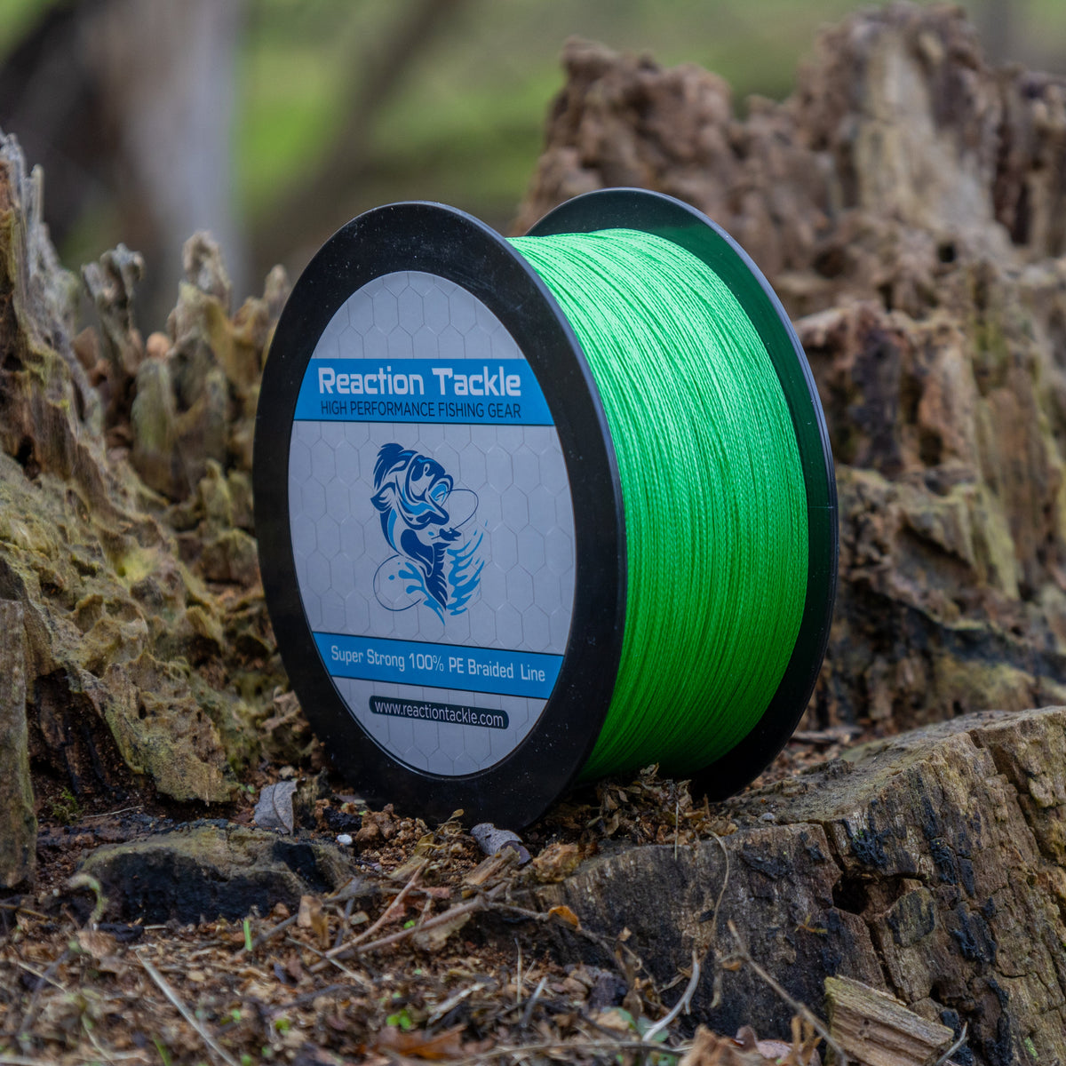 Reaction Tackle Braided Fishing Line – Hi-Vis Green
