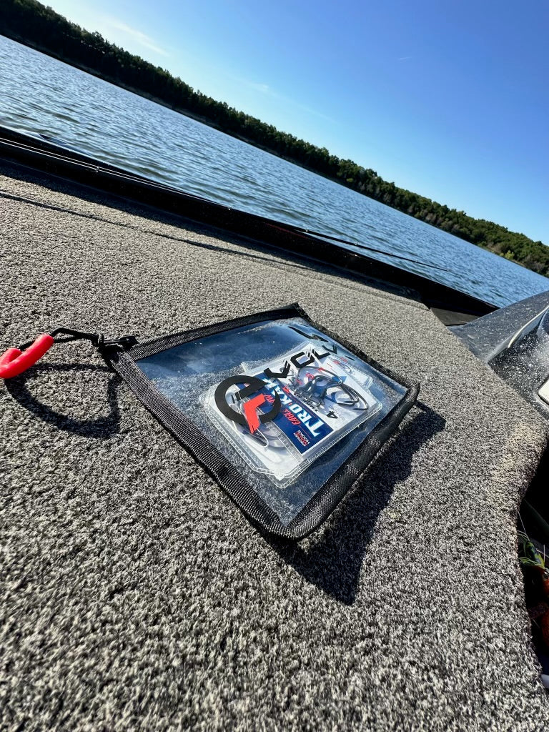 Water-resistant bait bags for kayak anglers