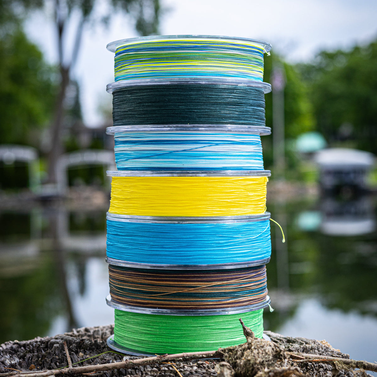 Reaction Tackle X8 Braided Fishing Line – Hi Vis Green
