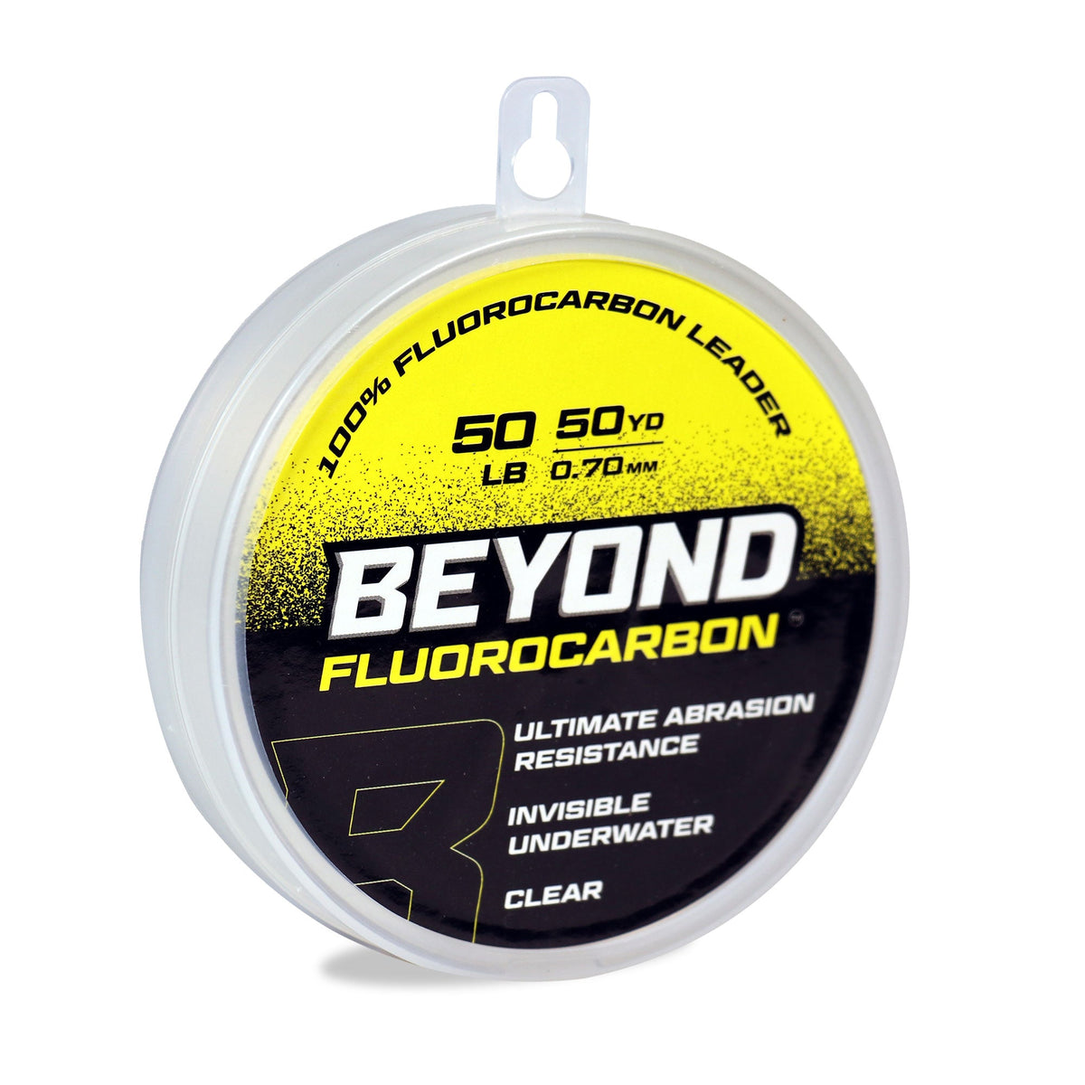 Spool of Beyond Fluorocarbon Leader material designed for invisibility underwater