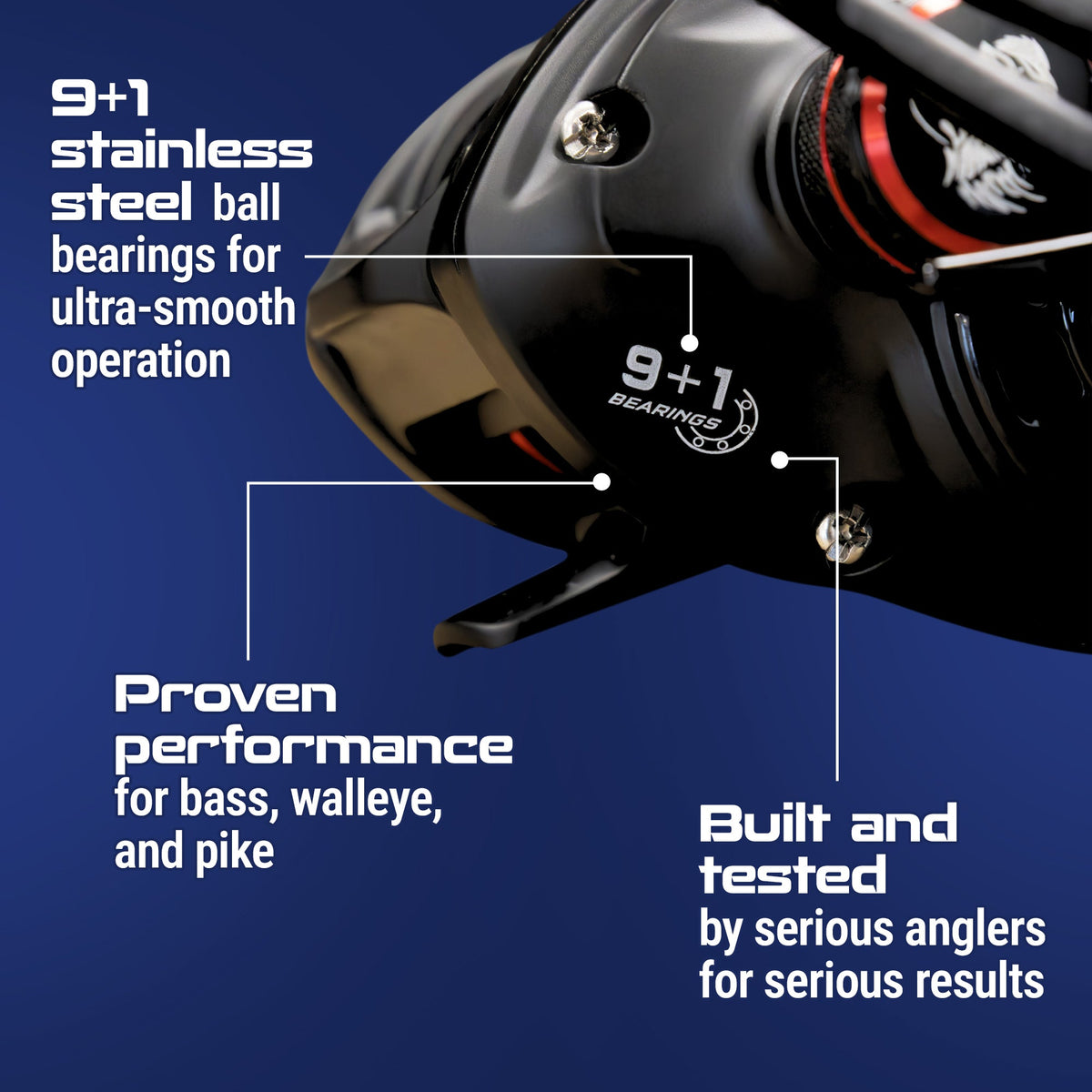 Reaction Tackle ReactCast Baitcasting Reel 7.3:1 High-Speed