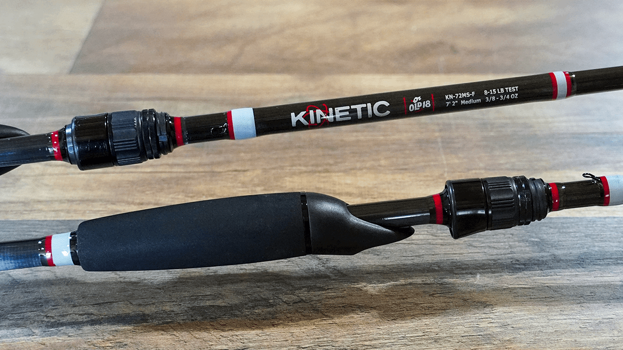 fast action medium spinning rod with stainless guides
