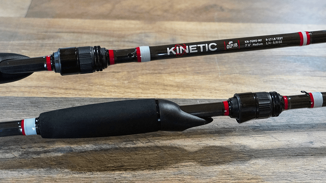 mod-fast medium spinning rod with stainless guides