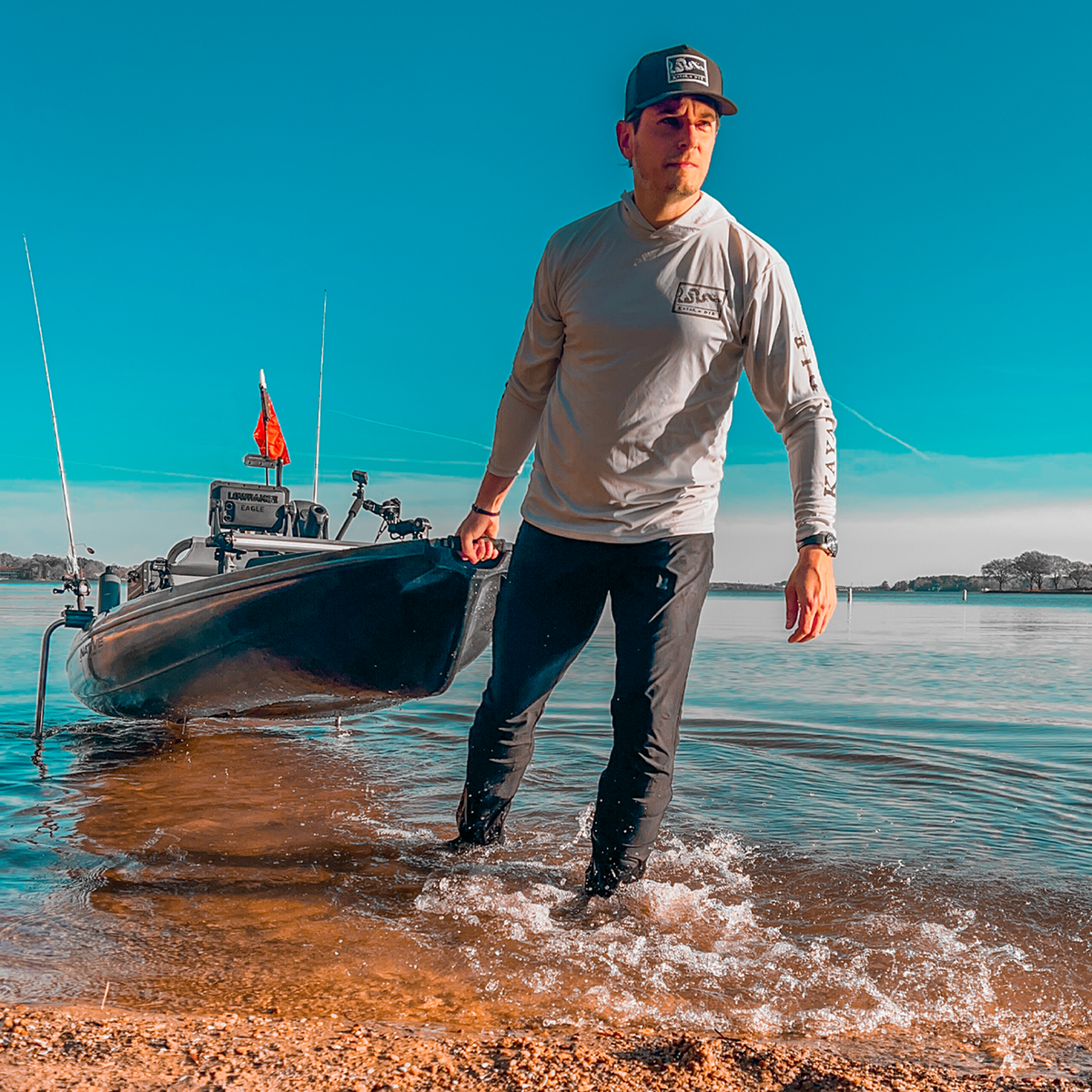 Kayak, or Die™ Long Sleeve UPF 50 Performance Hoodie