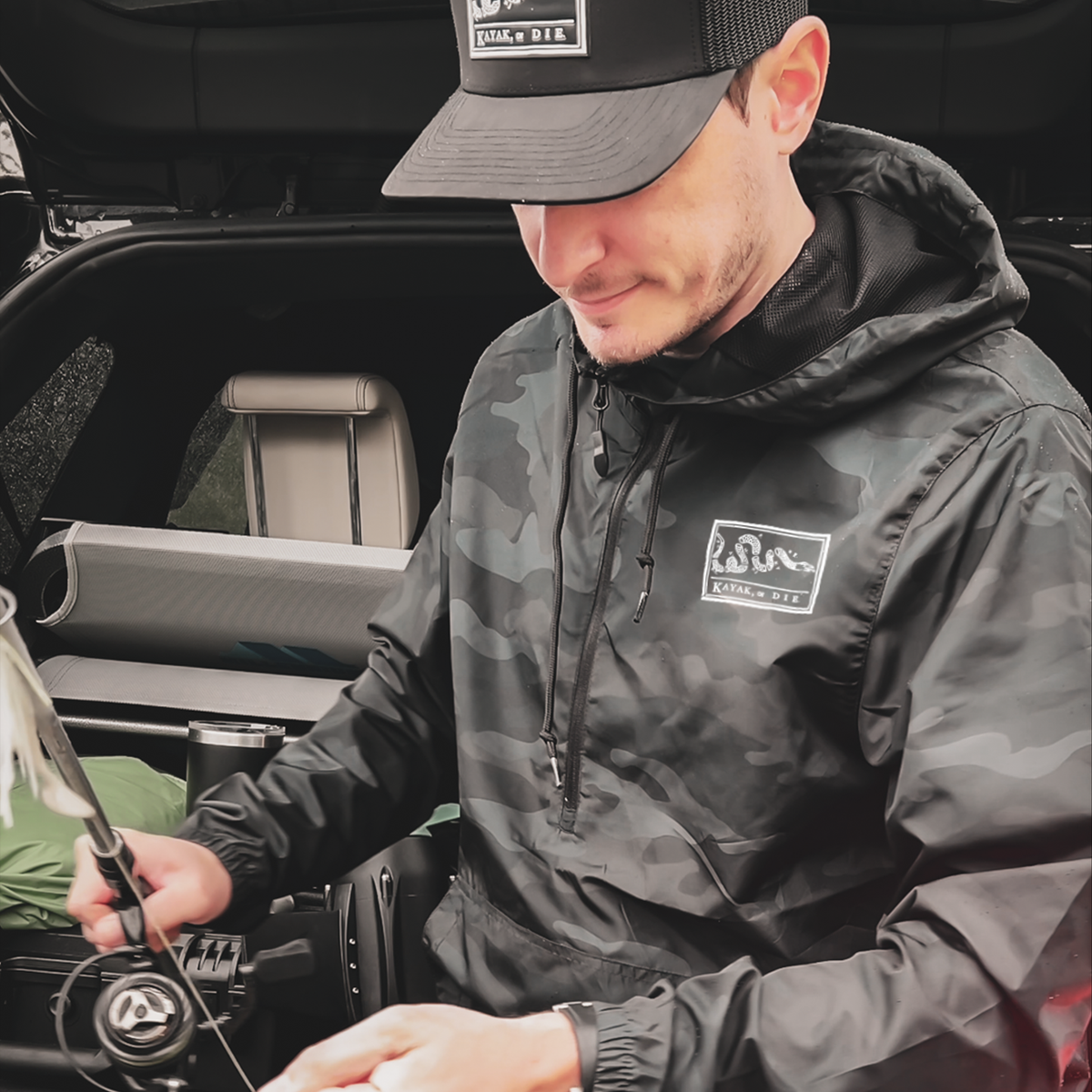 Kayak, or Die™ Pullover Hooded Windbreaker