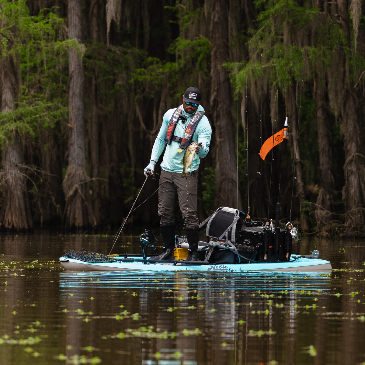 Breathable 5-panel Trucker Cap perfect for kayak fishing adventures