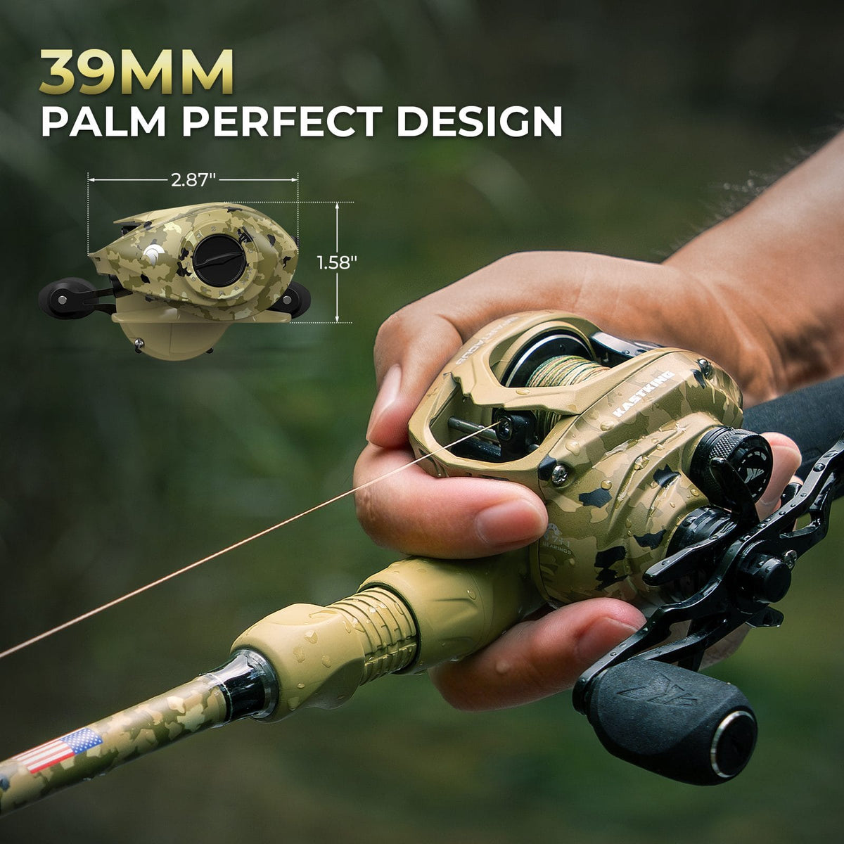 KastKing Spartacus Defender Twin-Tip Baitcasting Rod & Reel Combo