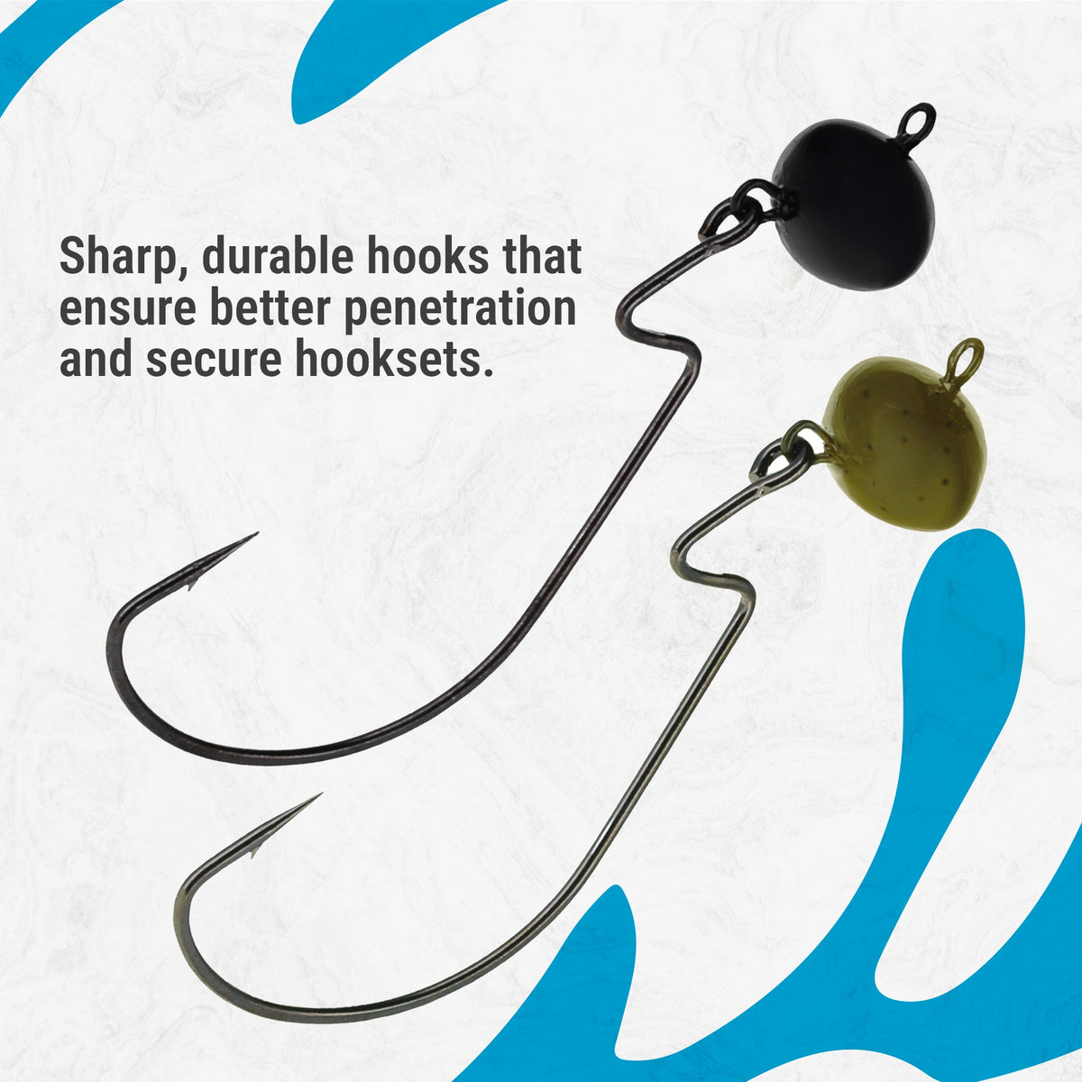 Reaction Tackle Lead Swing Football Jigs 5-Pack