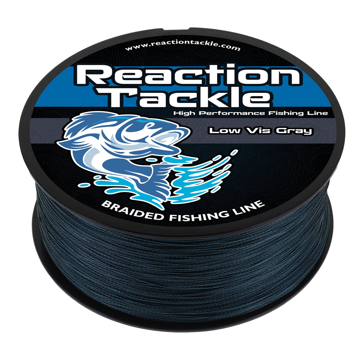 Reaction Tackle Braided Fishing Line – Low-Vis Gray
