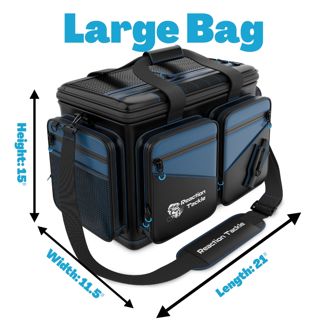 Reaction Tackle Waterproof Fishing Tackle Bags – 4 Sizes