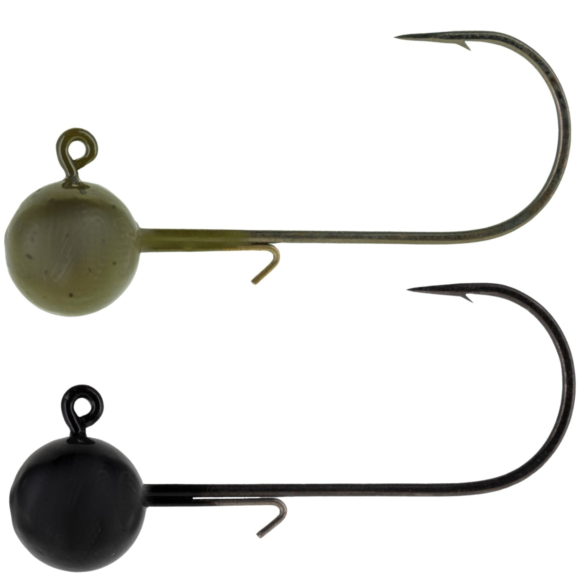 Reaction Tackle Ball Jig Heads 10-Pack – Round Lead Jig Hooks