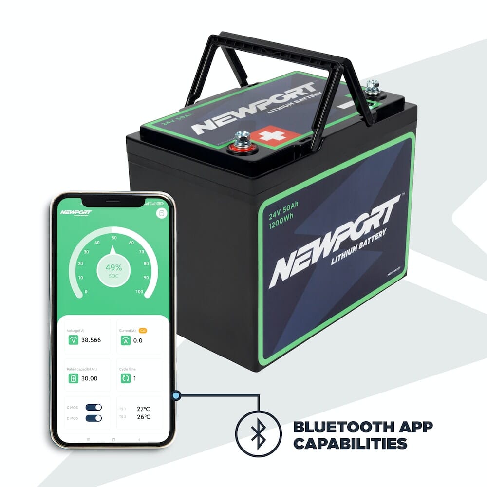 Newport 24V 50Ah Lithium LiFePO4 Battery
