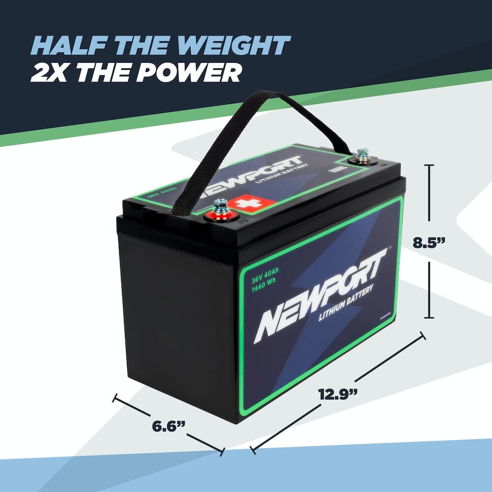 Newport 36V 48Ah Extended Range Lithium LiFePO4 Battery