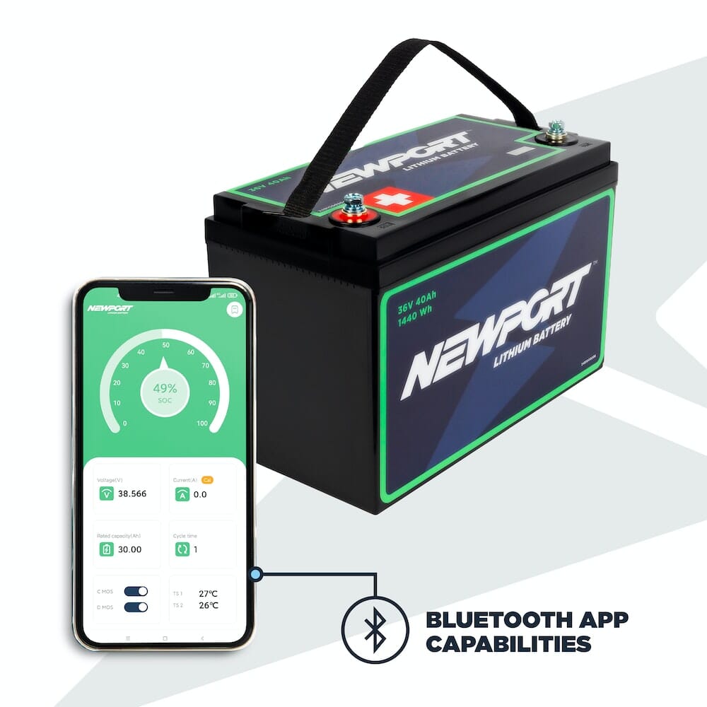Newport 36V 48Ah Extended Range Lithium LiFePO4 Battery