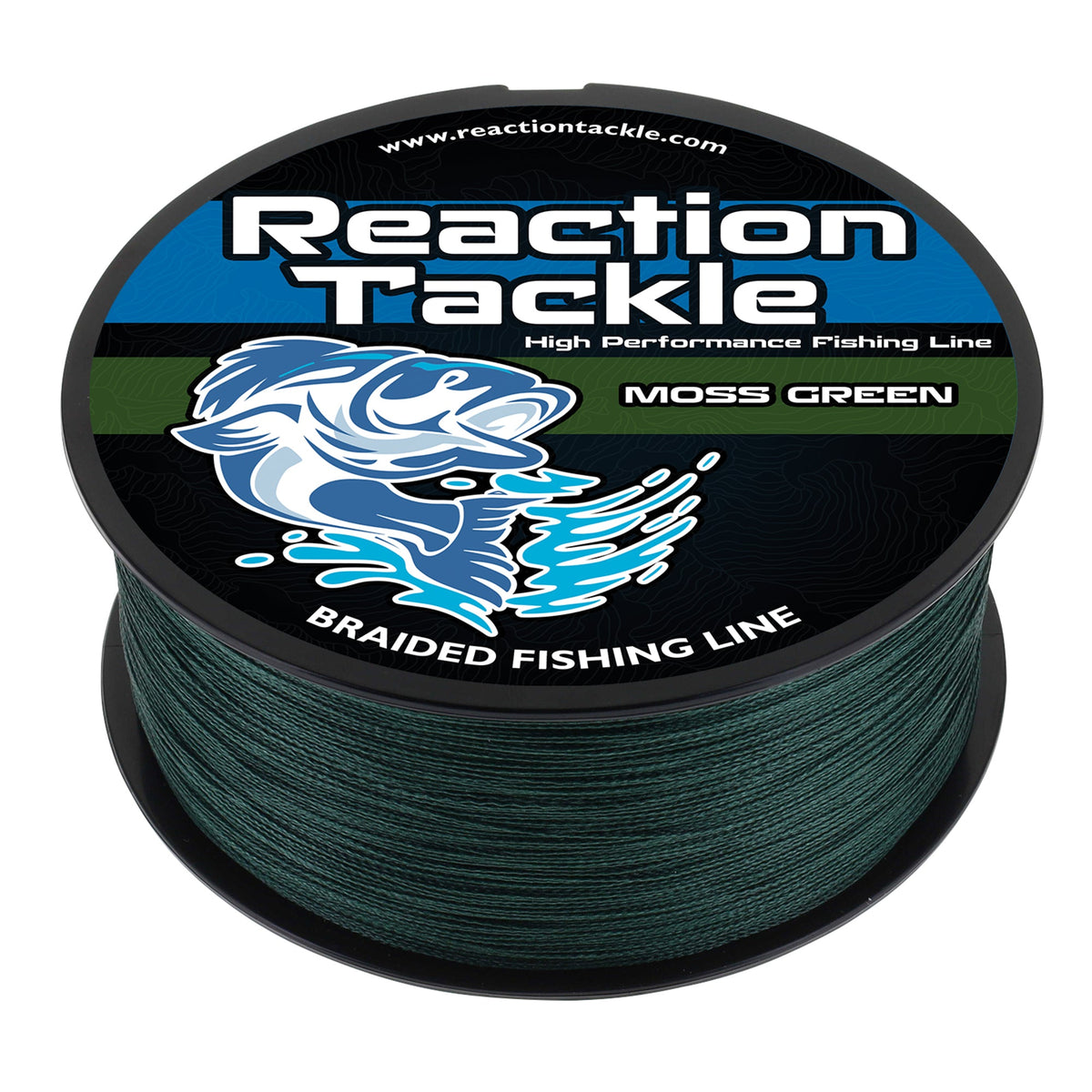 Reaction Tackle Braided Fishing Line – Moss Green