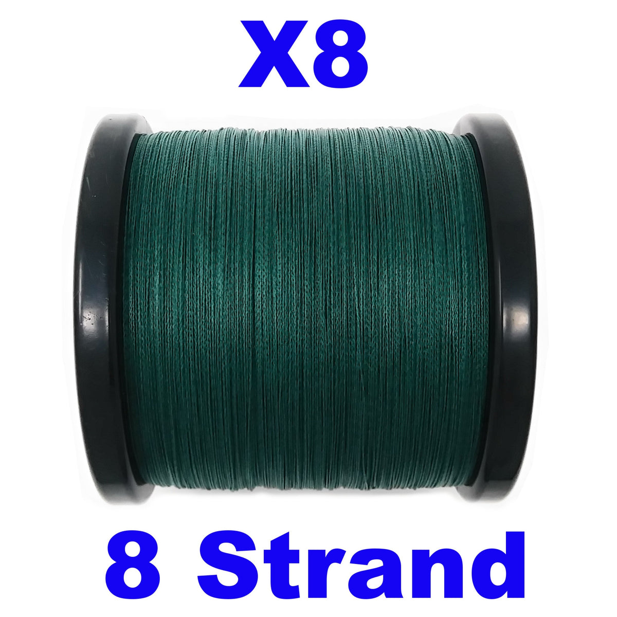 Reaction Tackle X8 Braided Fishing Line – Moss Green