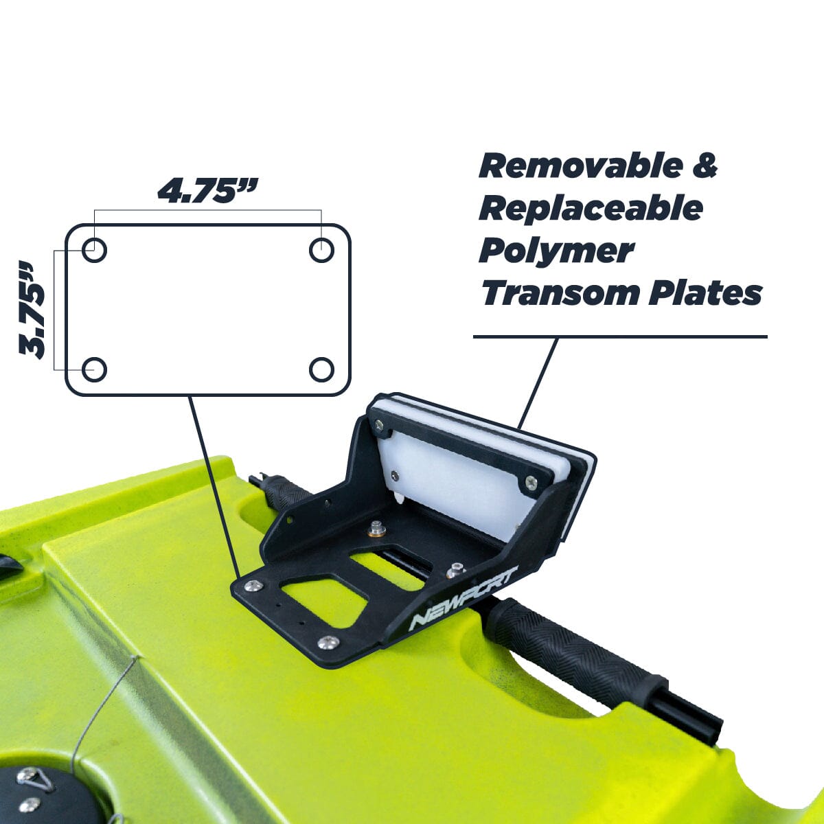 Newport Transom Motor Mount for Kayaks