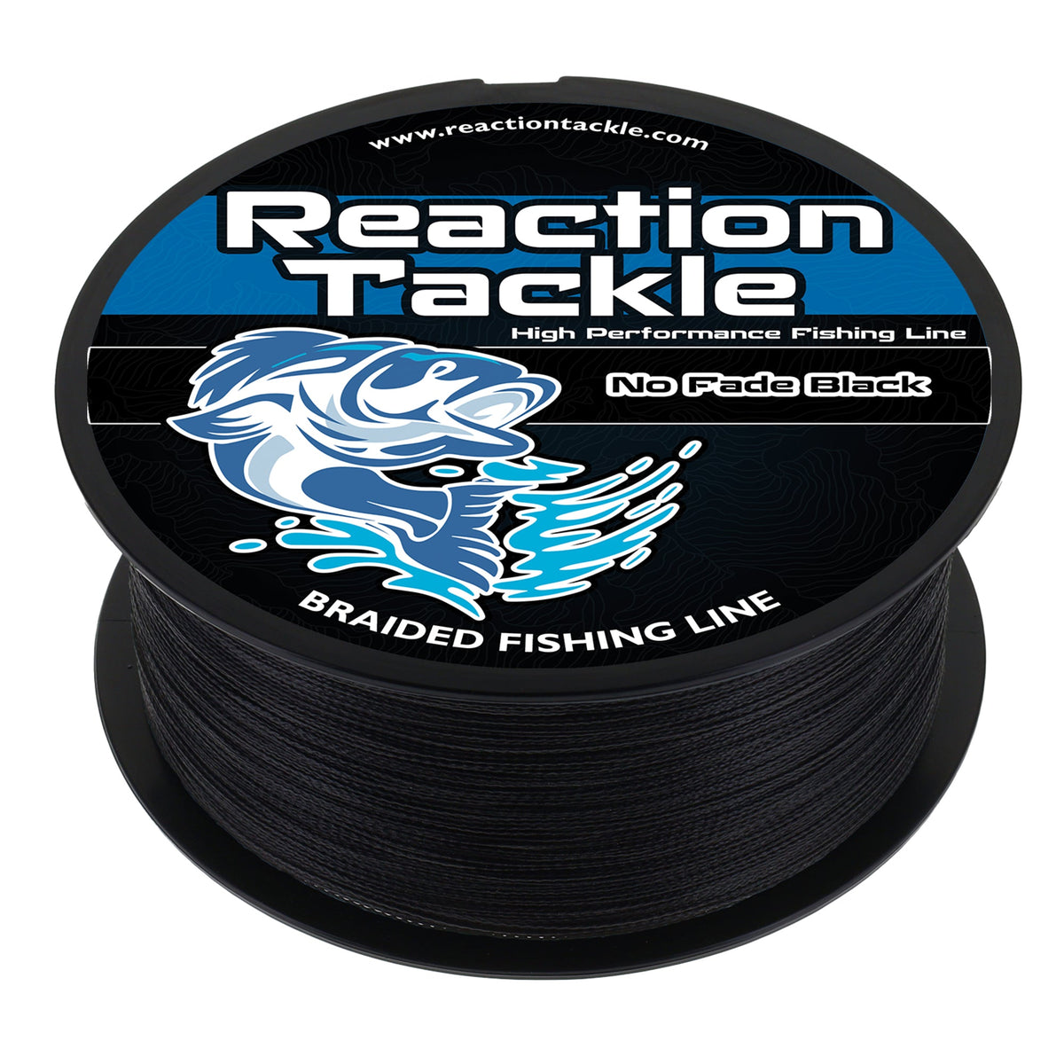 Reaction Tackle Braided Fishing Line – NO FADE Black