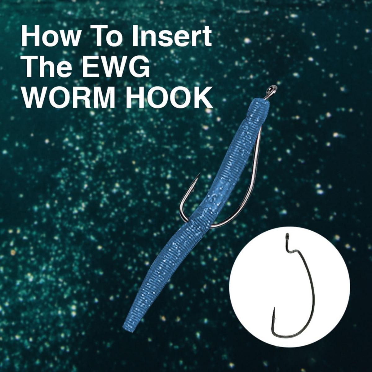 Reaction Tackle Offset EWG Worm Hooks 25-Pack
