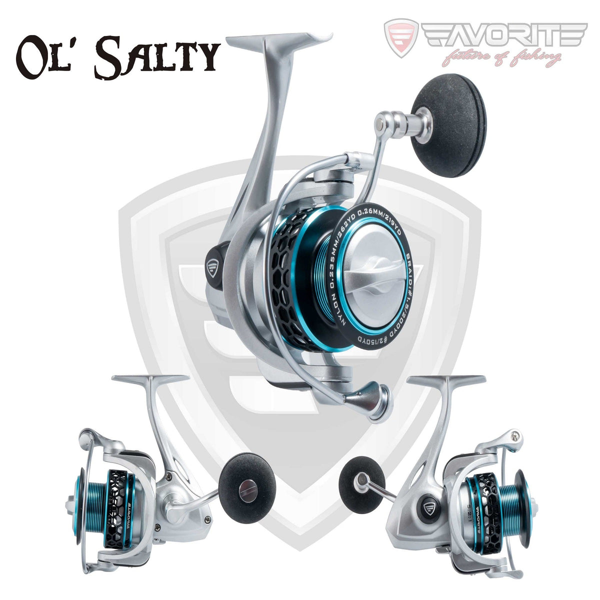 Favorite Fishing OL’ Salty heavy duty saltwater reel
