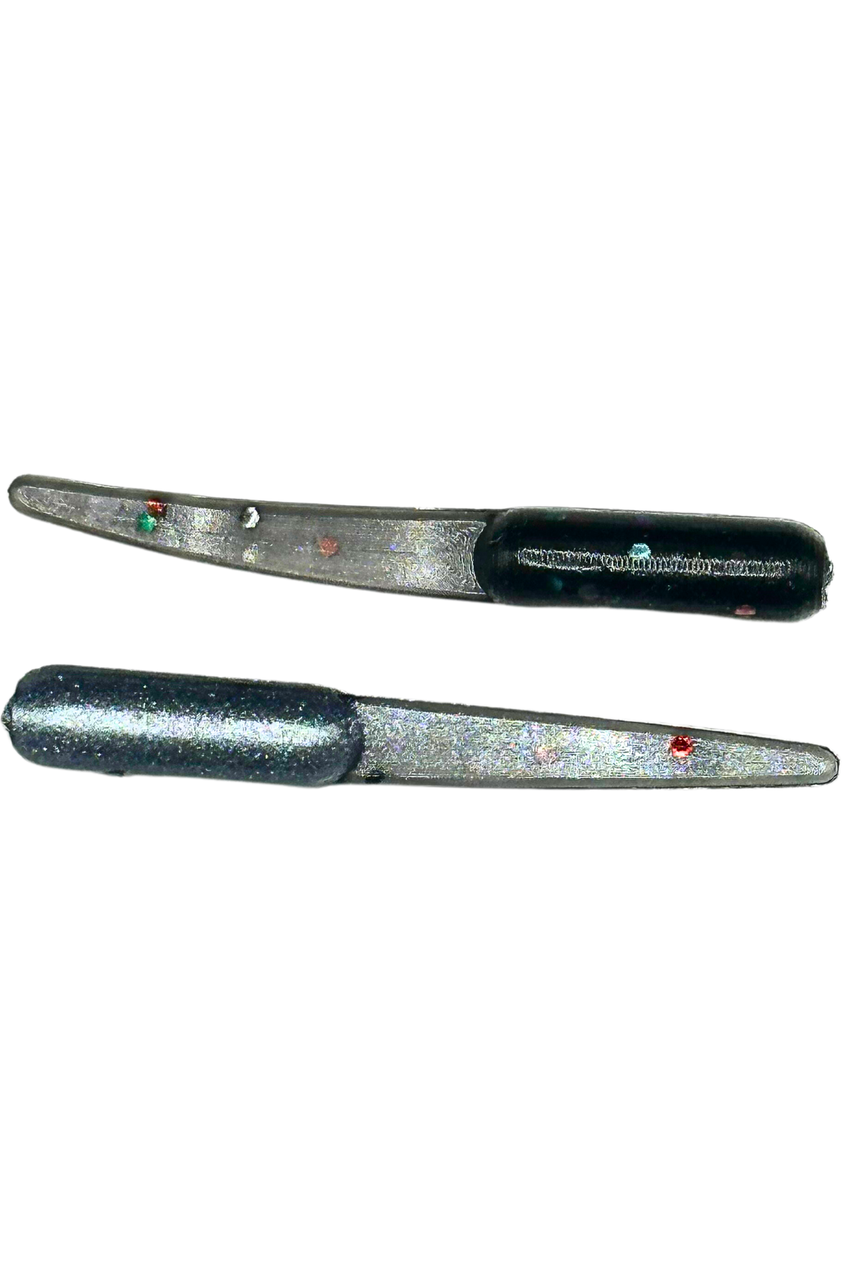 Flat tail lure for vertical jigging crappie