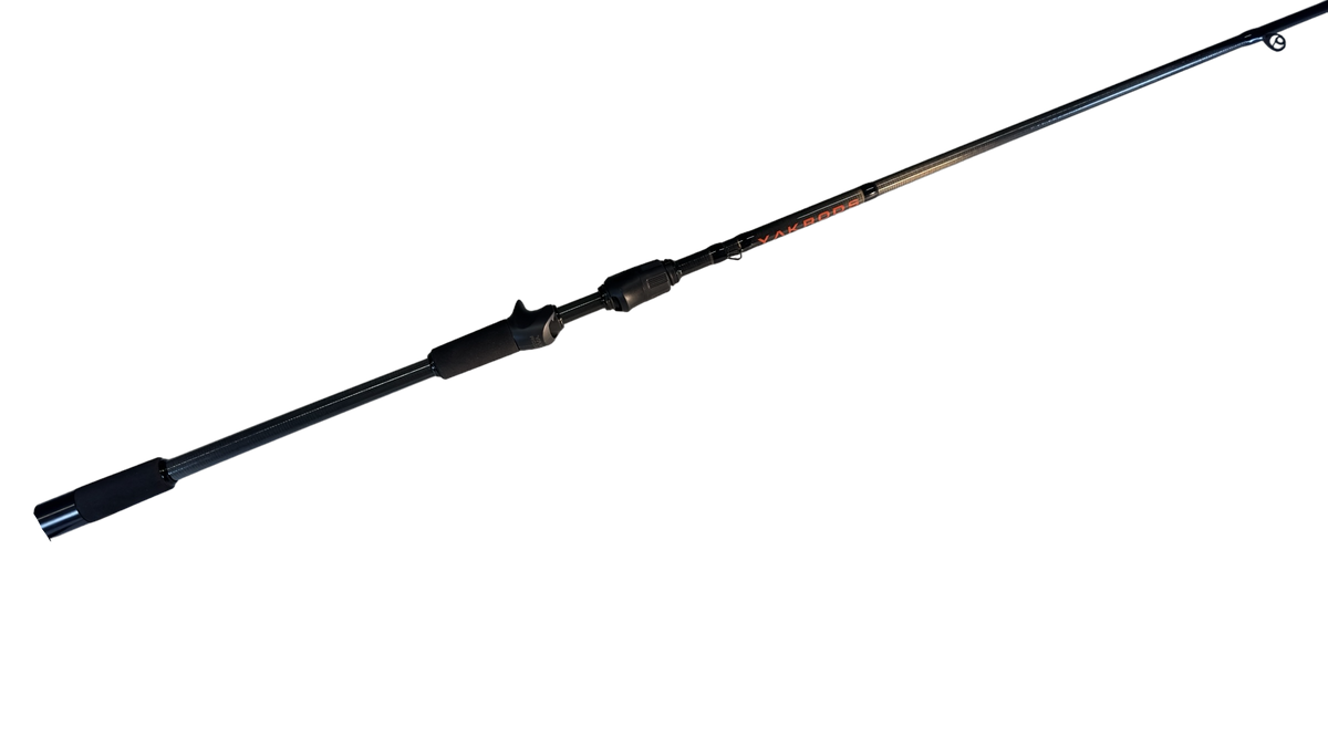 Durable kayak casting rod designed for moving baits and jigs