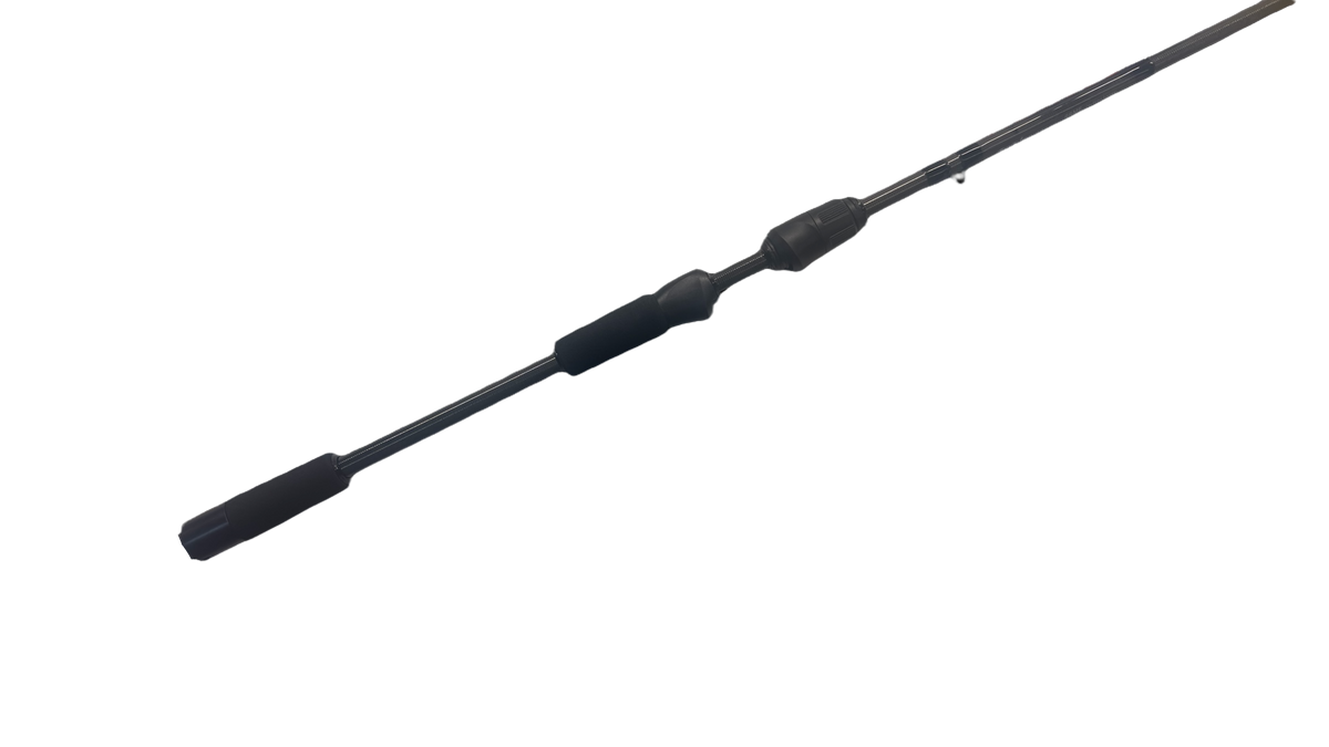Tournament-ready kayak spinning rod with tether system