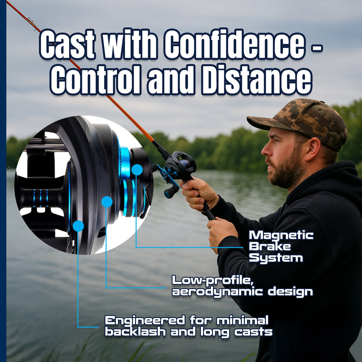 Reaction Tackle ProSpin Baitcasting Reel