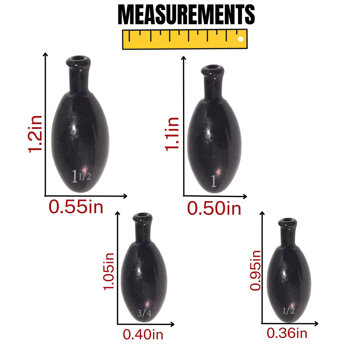 Reaction Tackle Tungsten Punch Weights – Heavy Cover Sinkers