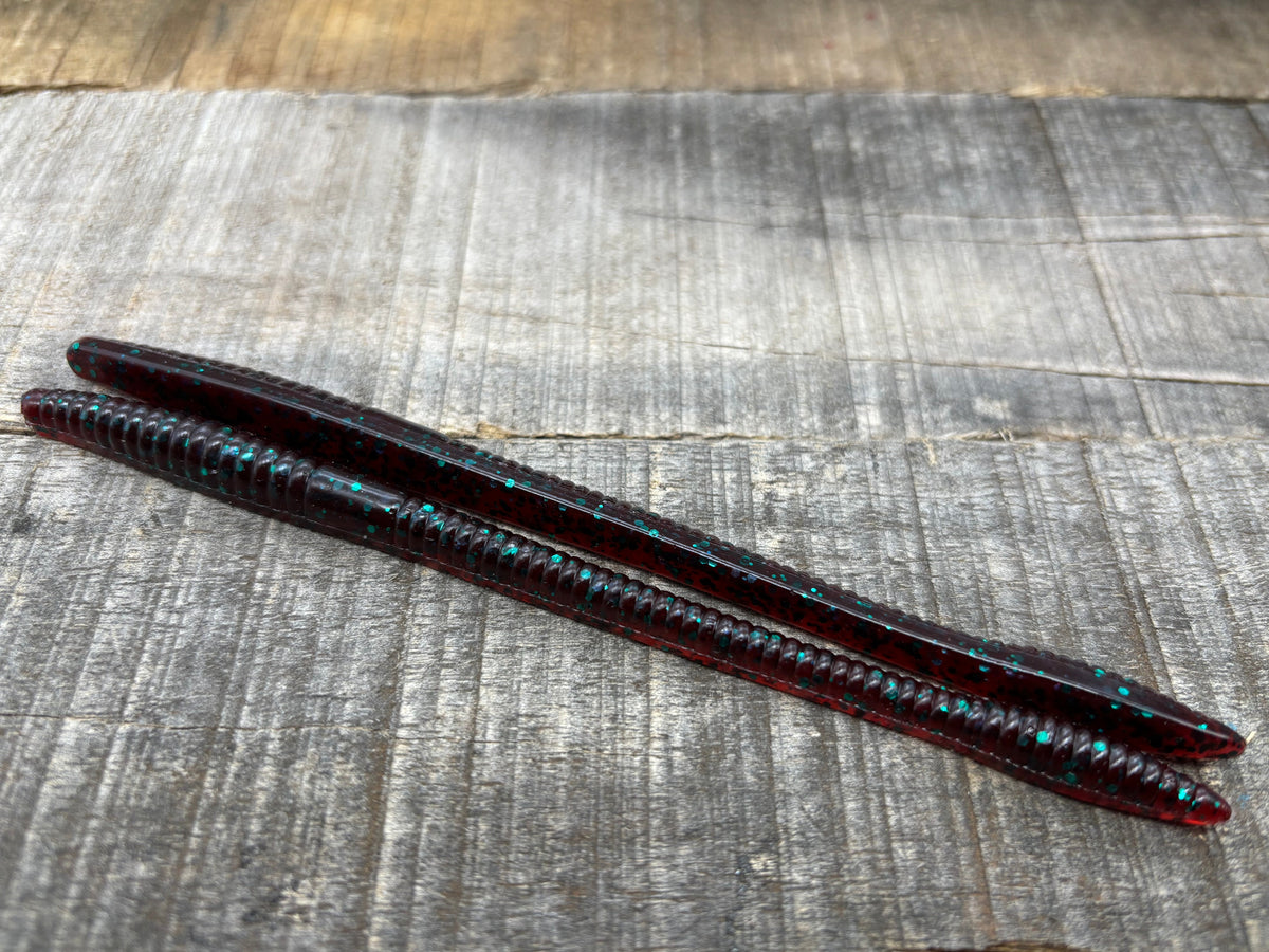 V & M Baits Slim Wild 6.5" Straight Tailed Worm